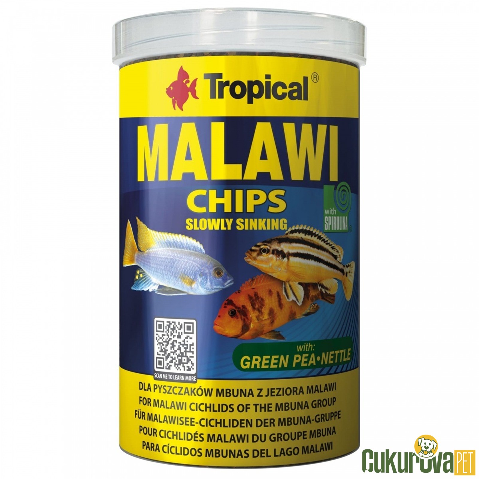 Tropical Malawi Chips Pul Yem 1000 Ml - 520 Gr
