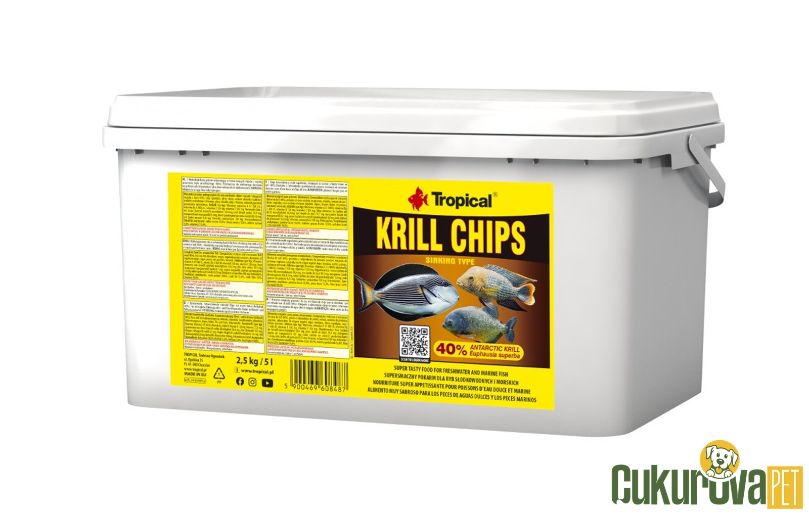 Tropical Krill Chips Pul Yem 5 L - 2.5 Kg