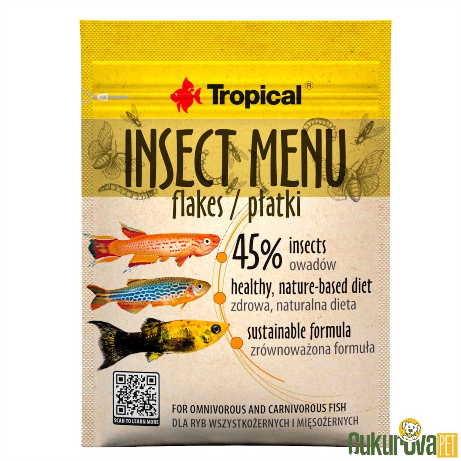 Tropical Insect Menu Flakes Pul Yem 12 Gr