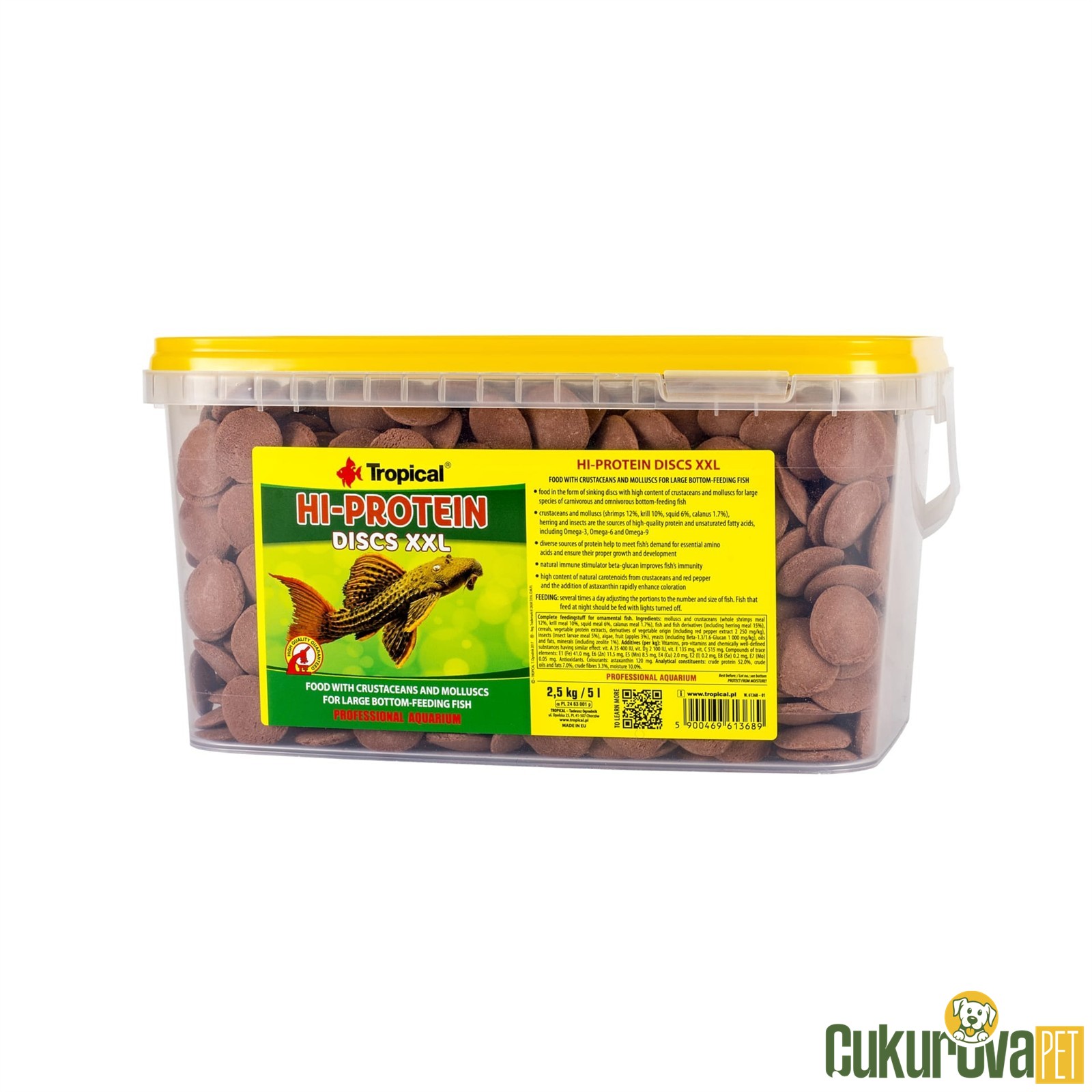 Tropical Hi-Protein Discus XXL Tablet Yem 5 L - 2.5 Kg