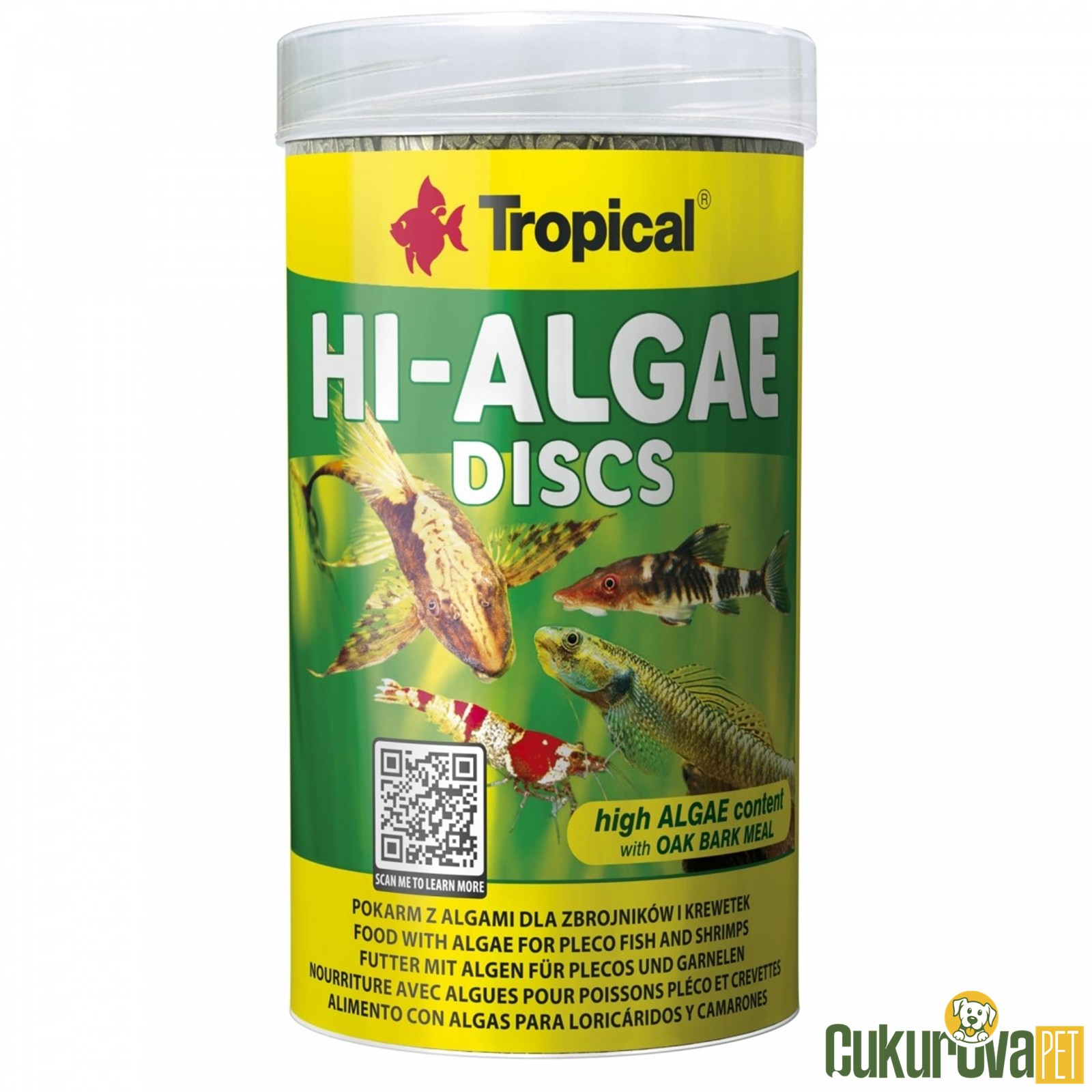 Tropical Hi-Algae Discs Tablet Yem 100 Ml - 60 Gr
