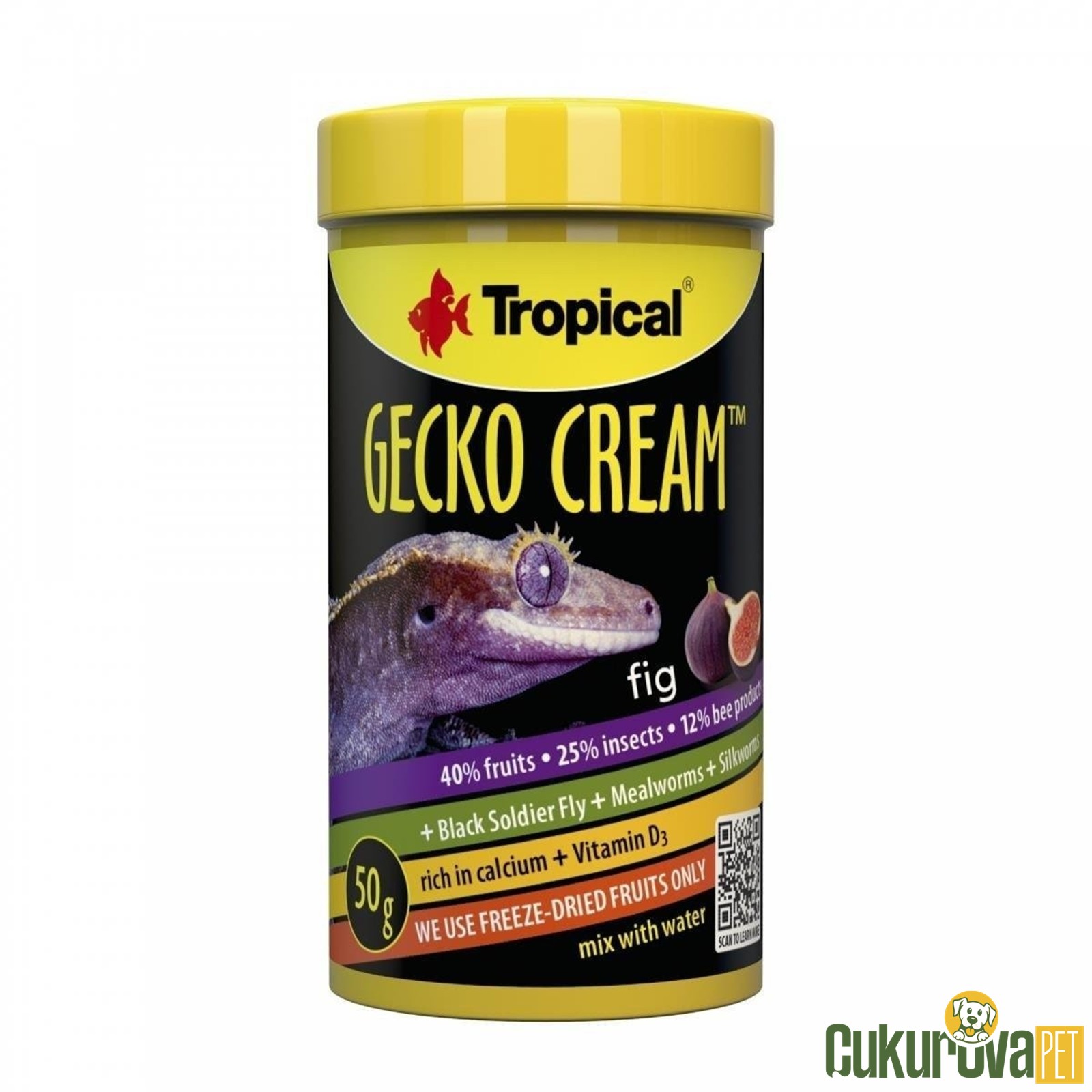 Tropical Gecko Cream Fig İncirli 100 Ml - 50 Gr