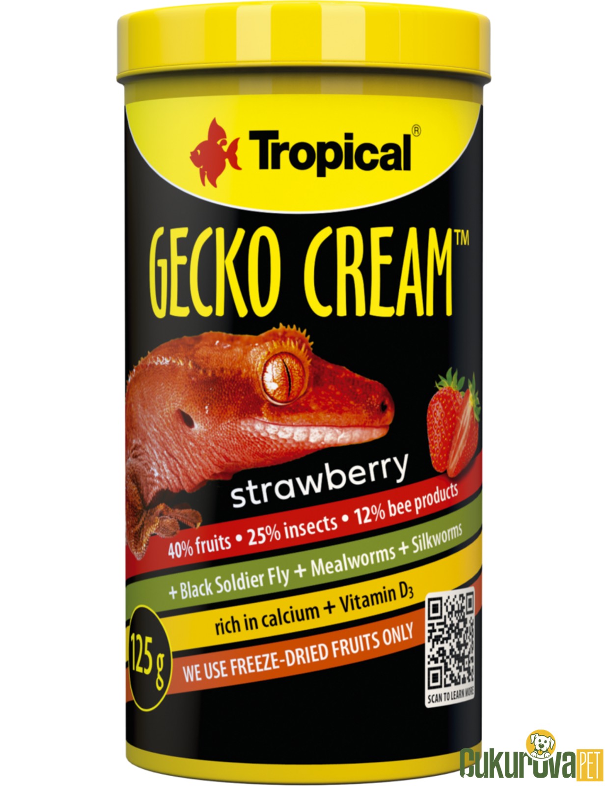 Tropical Gecko Cream Aprıcot Kayısılı 100 Ml - 50 Gr