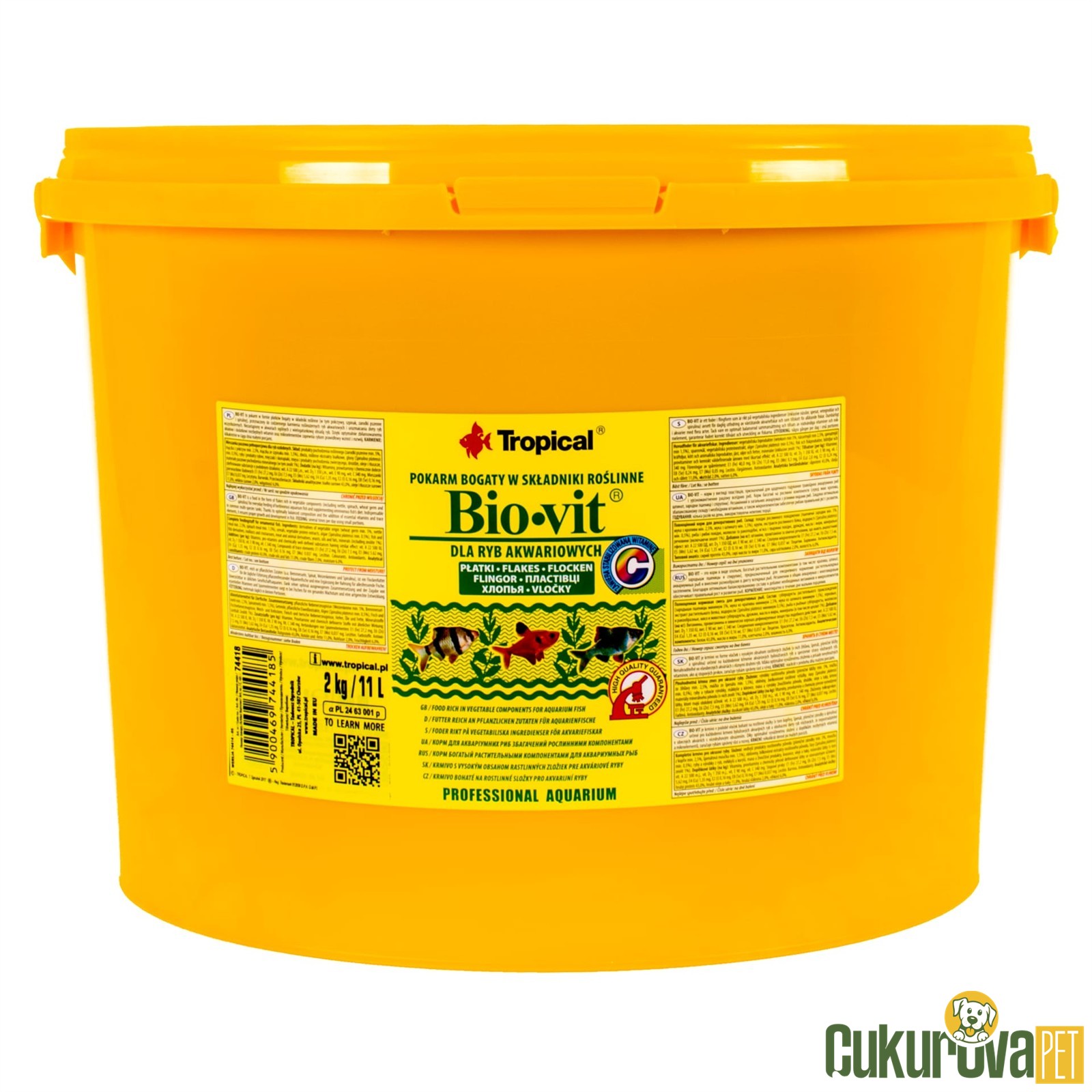 Tropical Bio-vit Flakes Pul Yem 11 L - 2 Kg