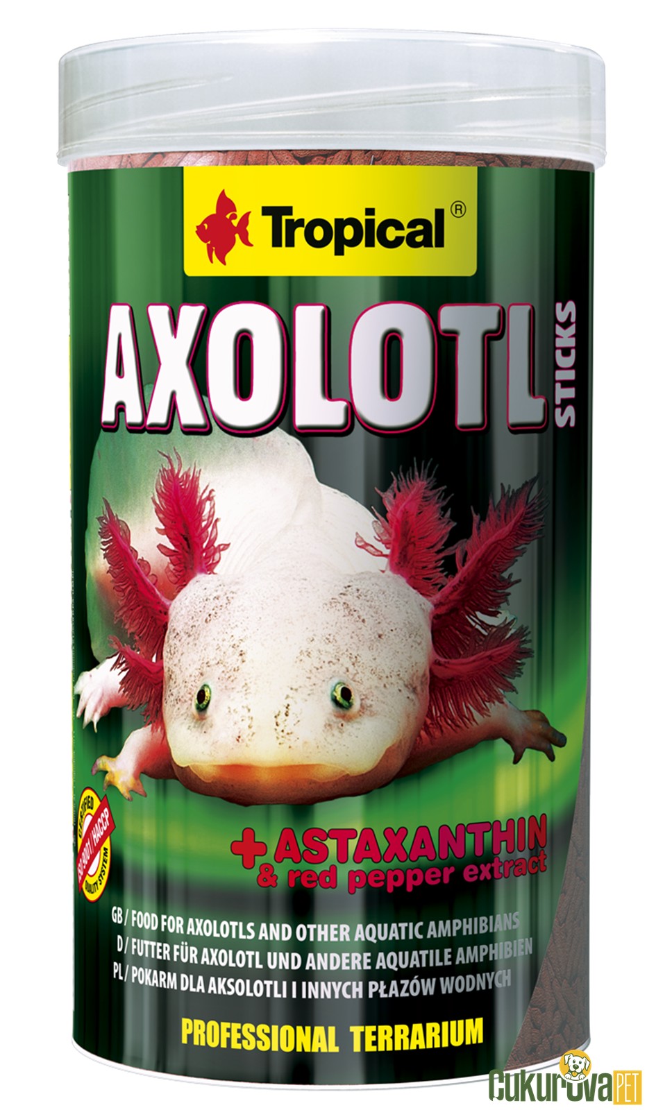 Tropical Axolotl Sticks Stick Yem 250 Ml - 135 Gr