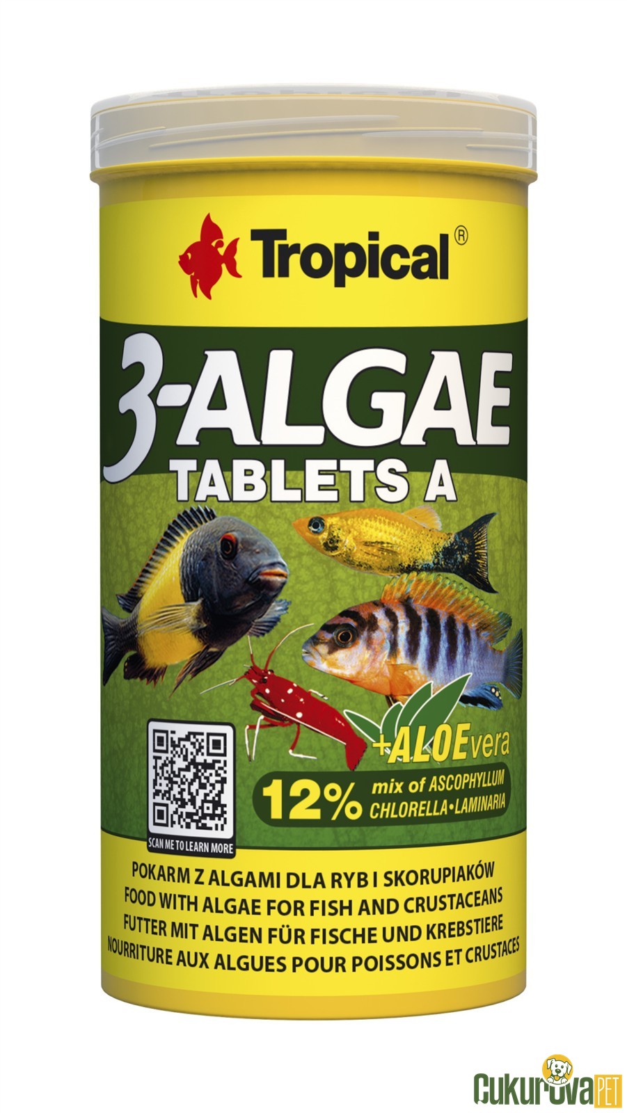 Tropical 3-Algae Tablets A Tablet Yem 250 Ml - 150 Gr