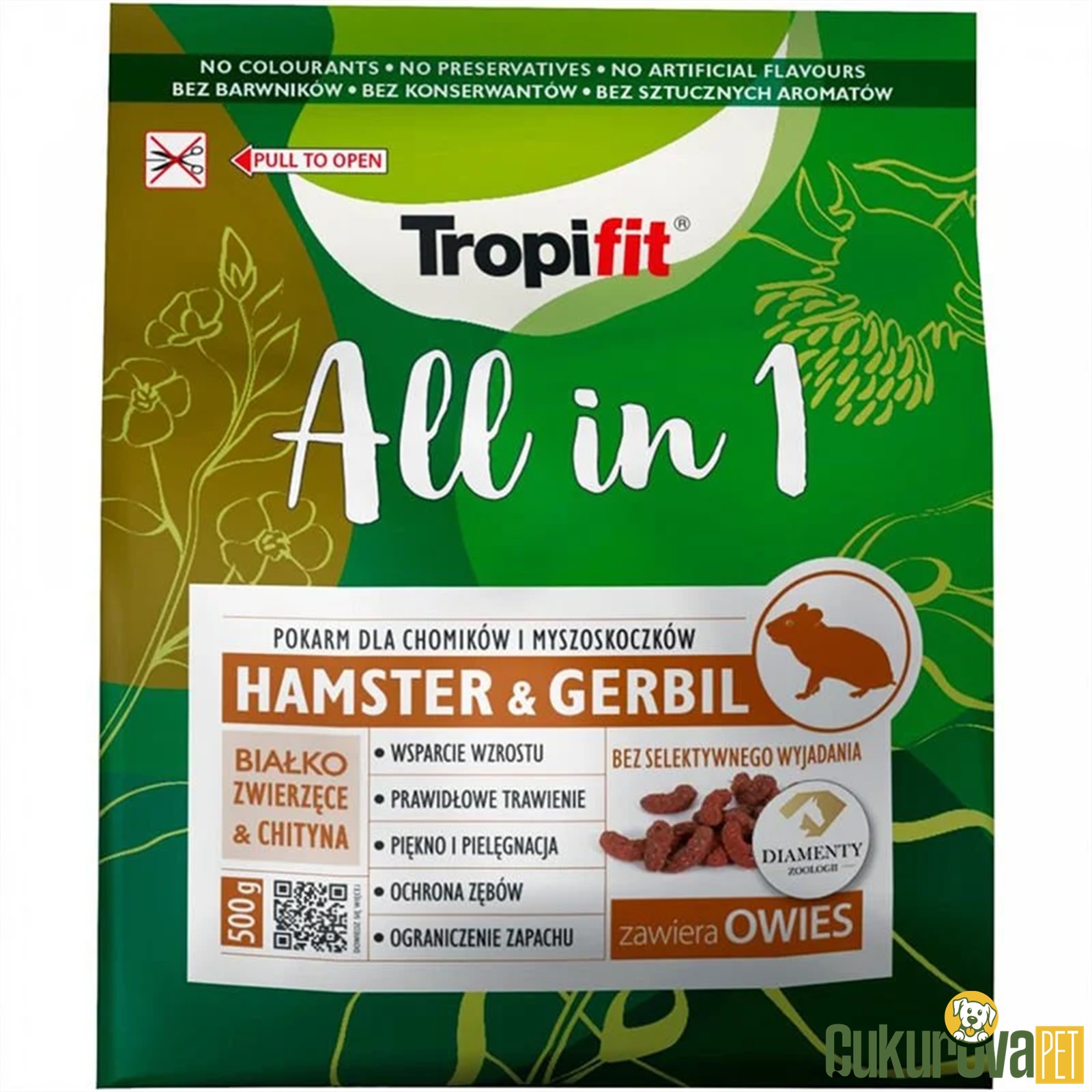Tropifit All In 1 Hamster & Gerbil Yemi 500 Gr