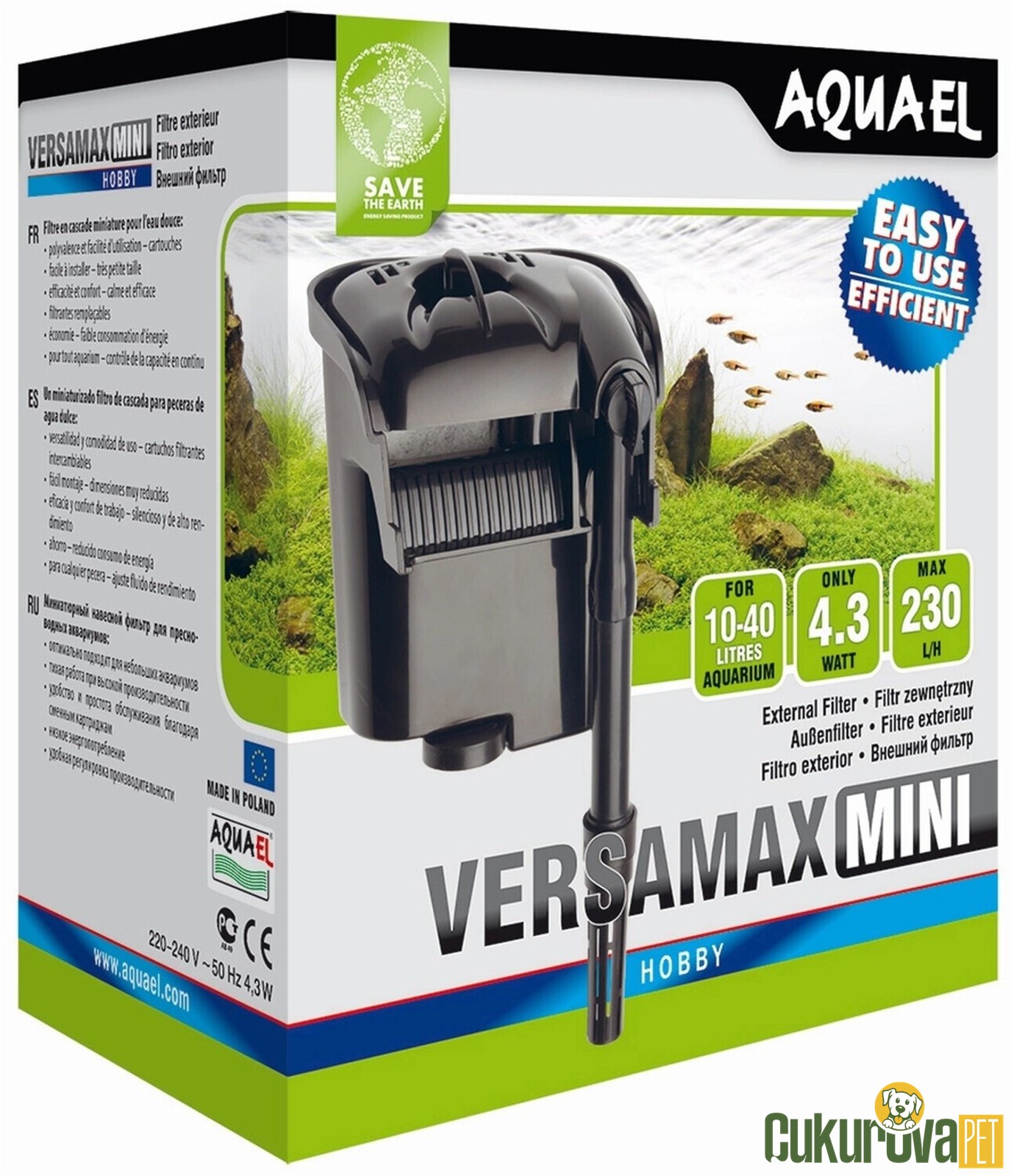 Aquael Versamax Mini Akvaryum Askı & Şelale Filtre