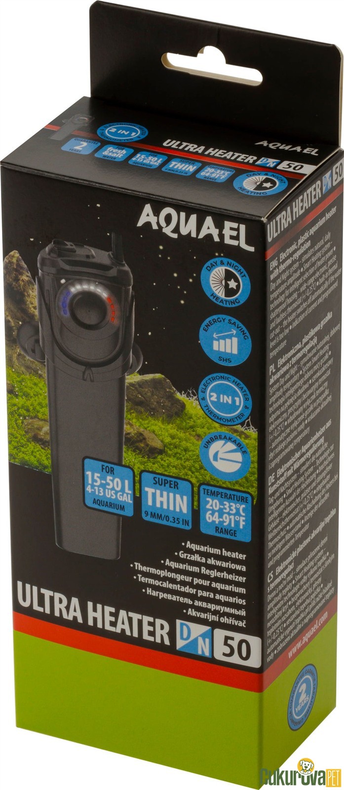 Aquael Ultra Heater 50 W Akvaryum Isıtıcısı