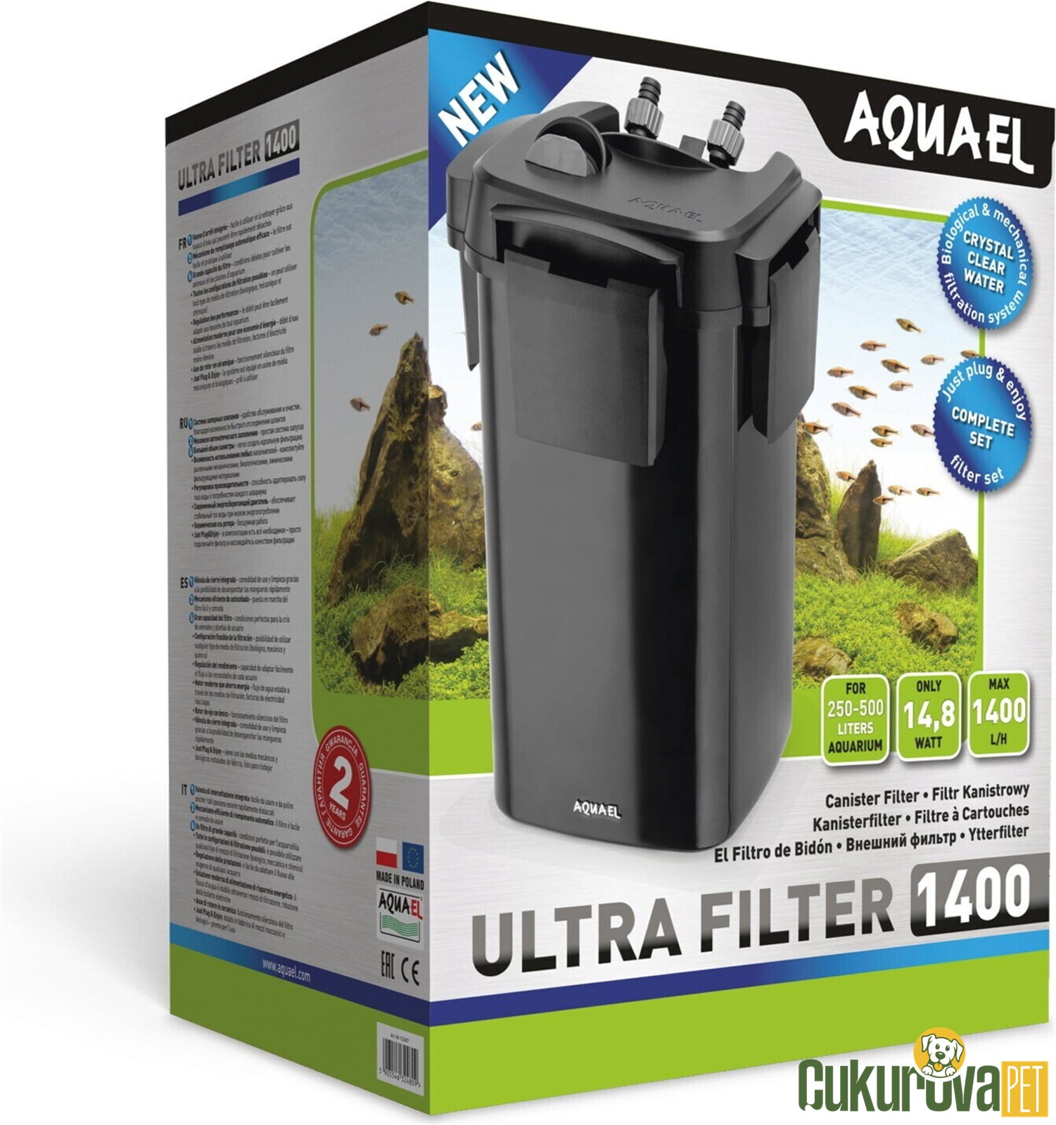 Aquael Ultra Filter 1400 Akvaryum Dış Filtre