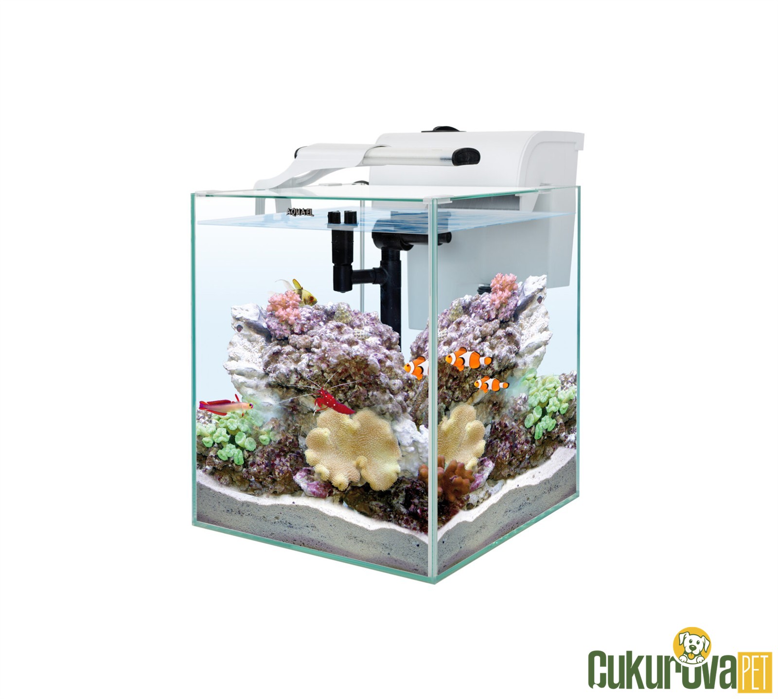 Aquael Nano Reef Duo 35 Akvaryum Set 49 L - Beyaz