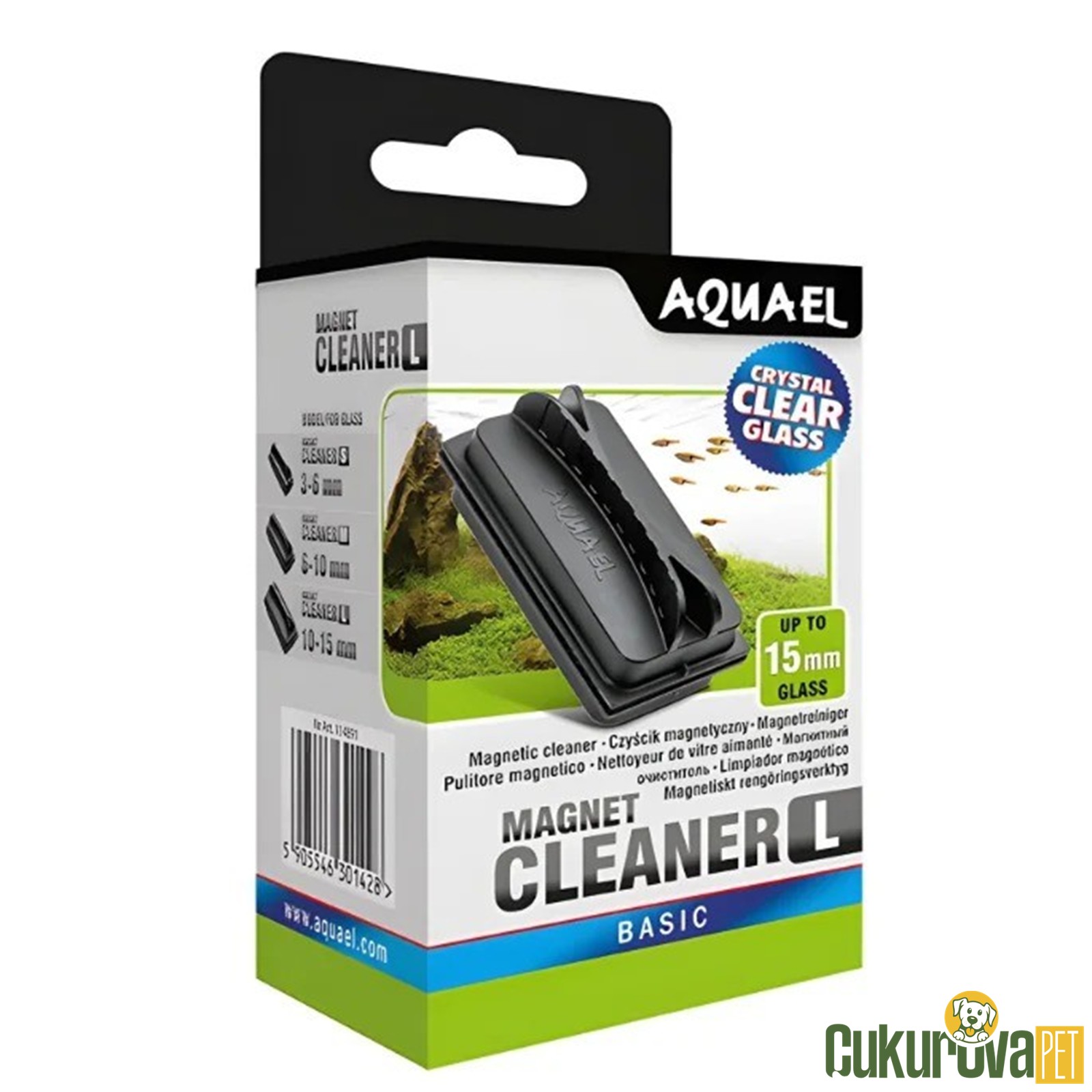 Aquael Mıknatıslı Cam Sileceği L - 15 Mm
