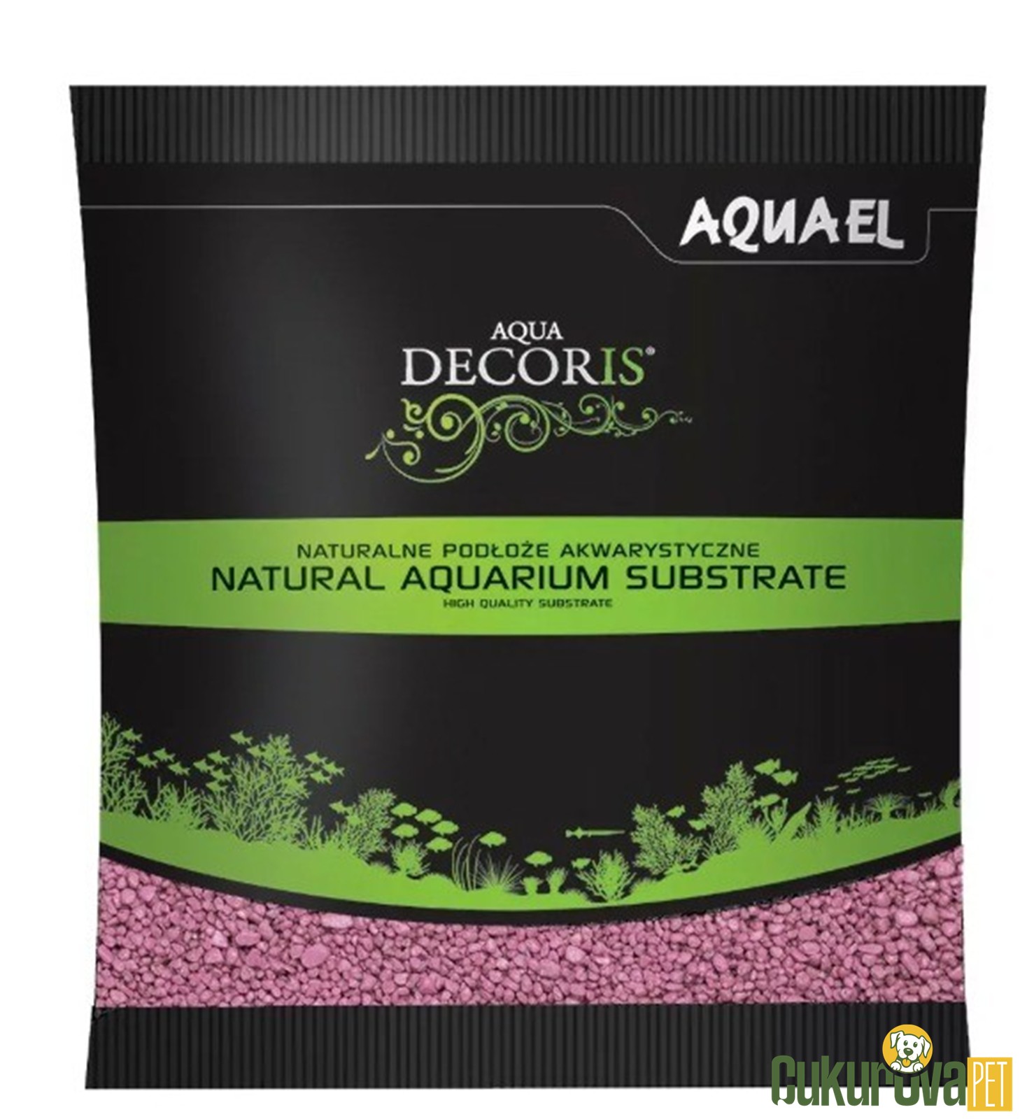 Aquael Gravel Decoris Akvaryum Kumu Pembe - 1 Kg