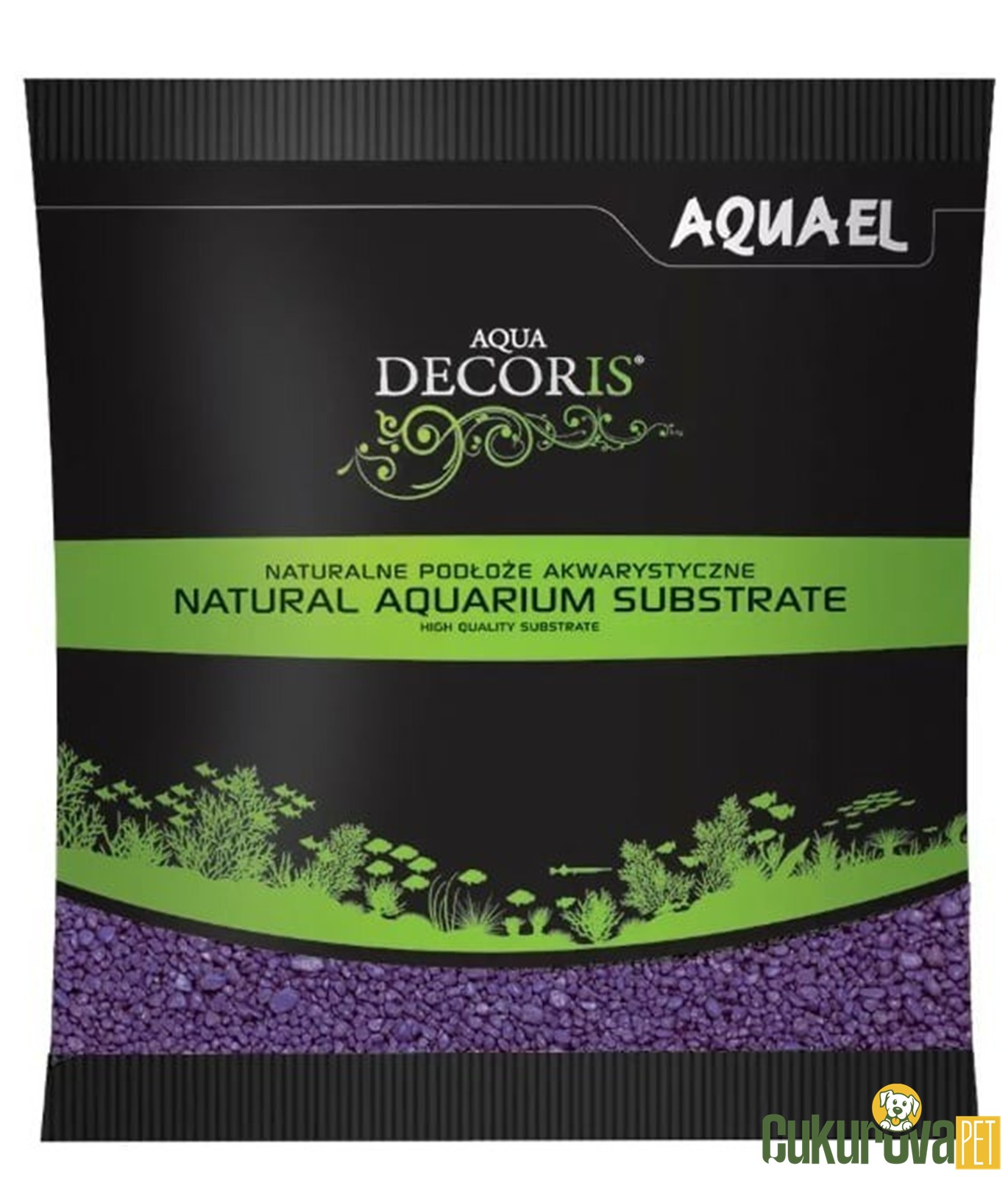 Aquael Gravel Decoris Akvaryum Kumu Mor - 1 Kg