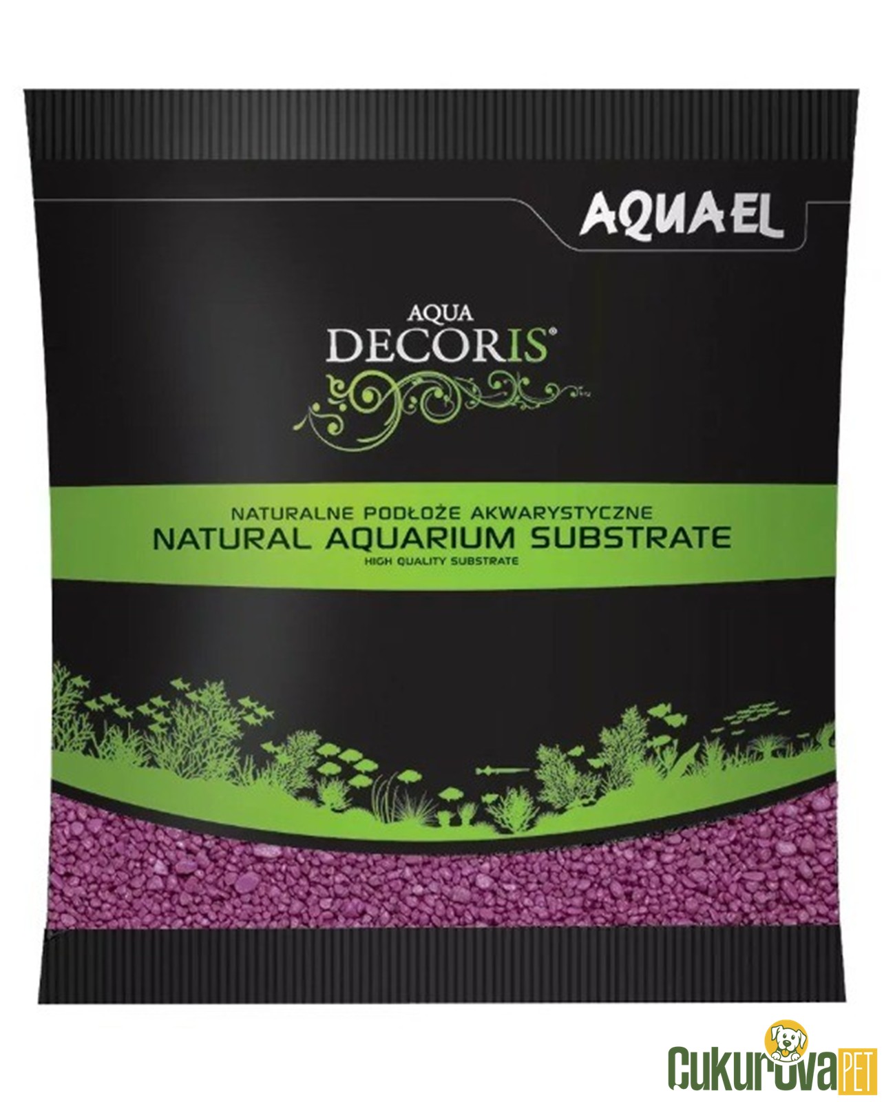 Aquael Natural Aquarium Substrate Akvaryum Kumu Fuşya - 1 Kg