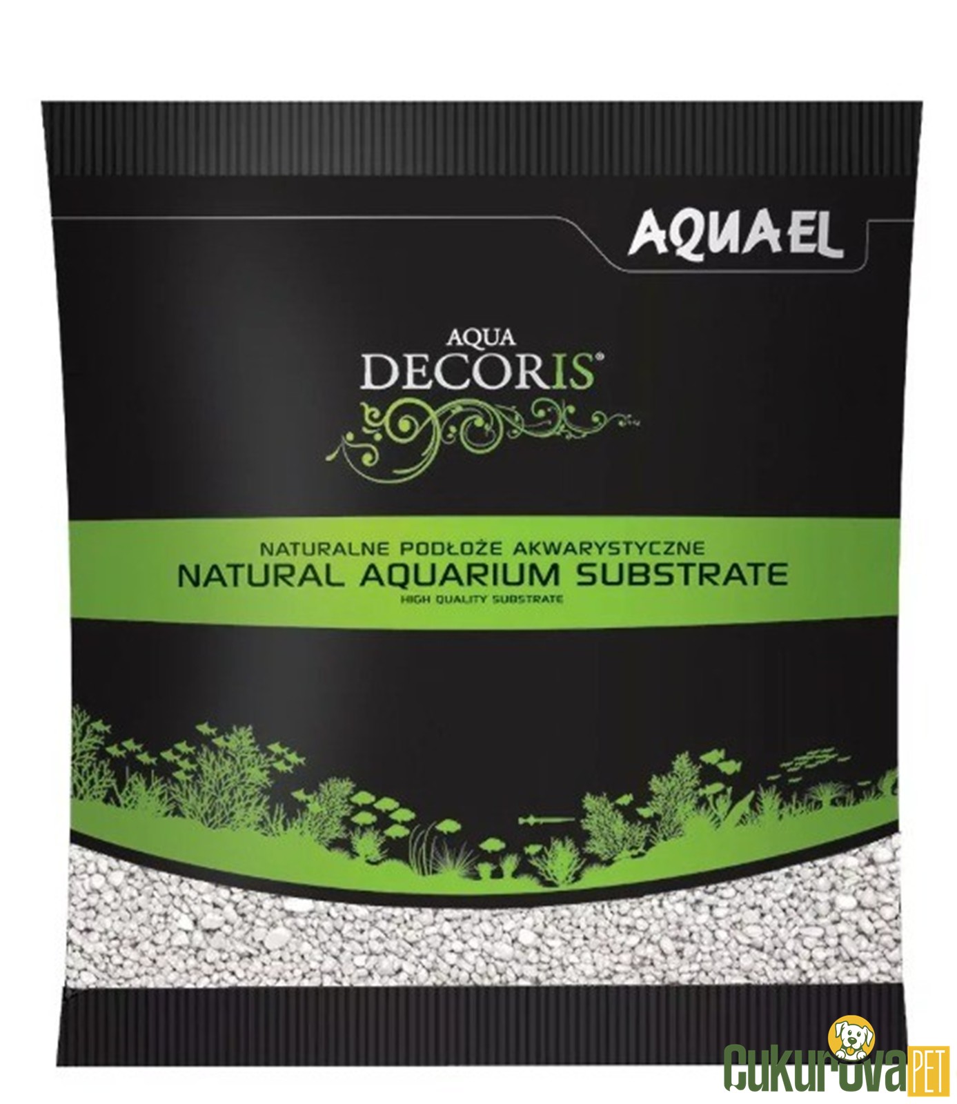 Aquael Natural Aquarium Substrate Akvaryum Kumu Beyaz - 1 Kg
