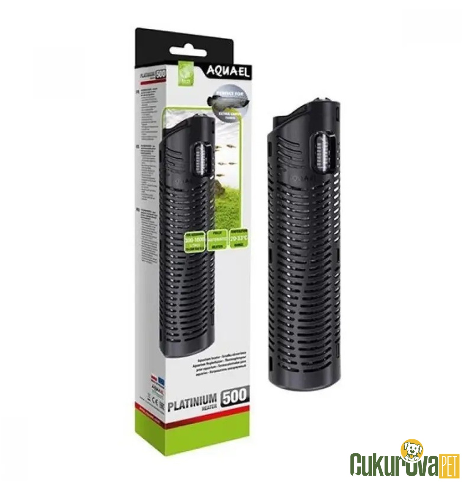 Aquael Platinium Glas Heater Akvaryum Isıtıcısı 500W