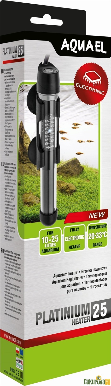 Aquael Platinium Heater 25 W Akvaryum Isıtıcısı