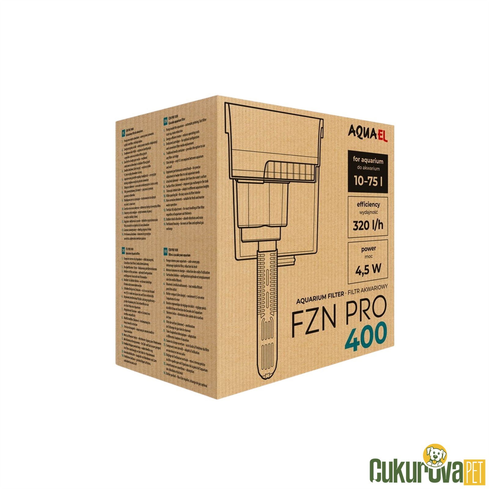Aquael FZN Pro 400 Akvaryum Askı & Şelale Filtre