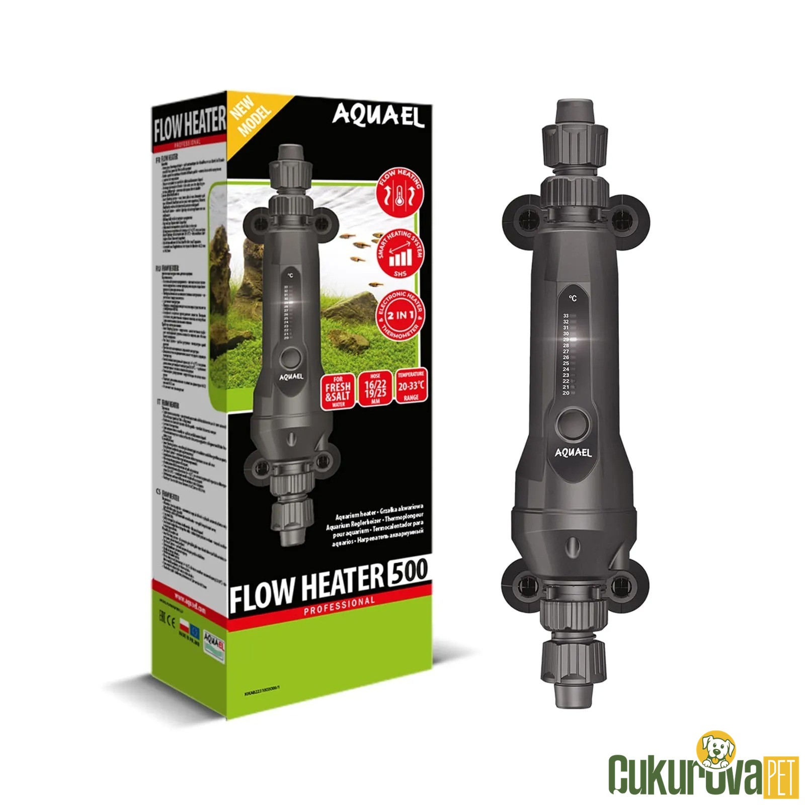 Aquael Flow Heater 500 W Akvaryum Isıtıcısı