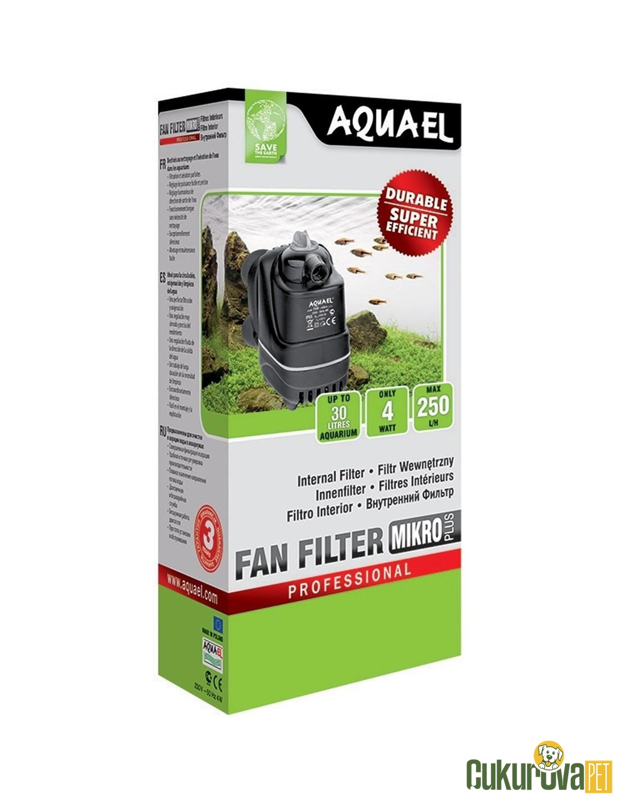 Aquael Fan Filter Micro Plus Akvaryum İç Filtre