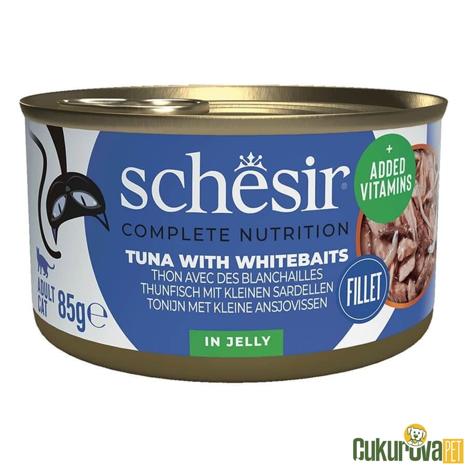 Schesir Ton Balıklı Ve Ringa Balıklı Yetişkin Kedi Yaş Maması 85 Gr