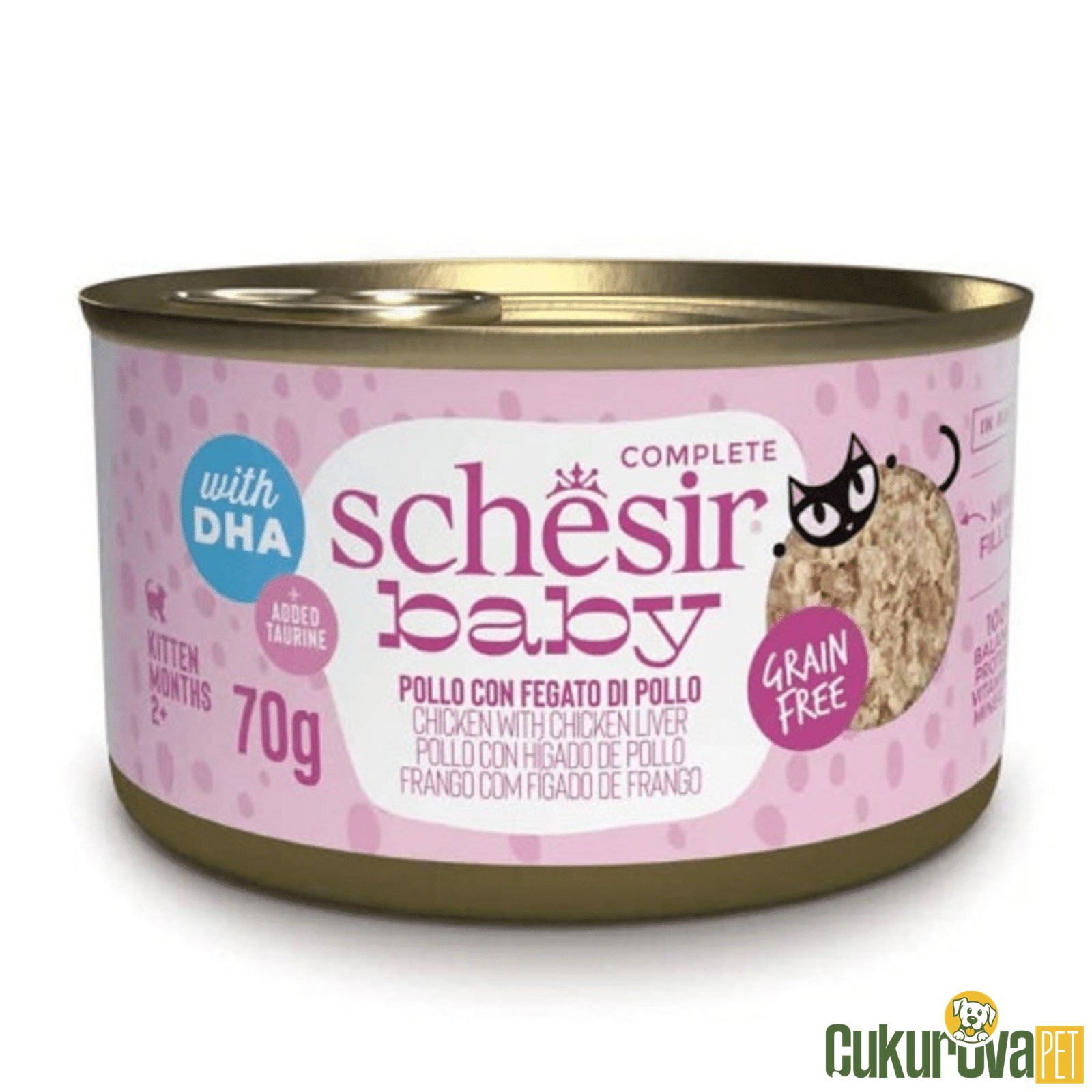 Schesir Baby Tavuklu Ve Ciğerli Yavru Kedi Yaş Maması 70 Gr