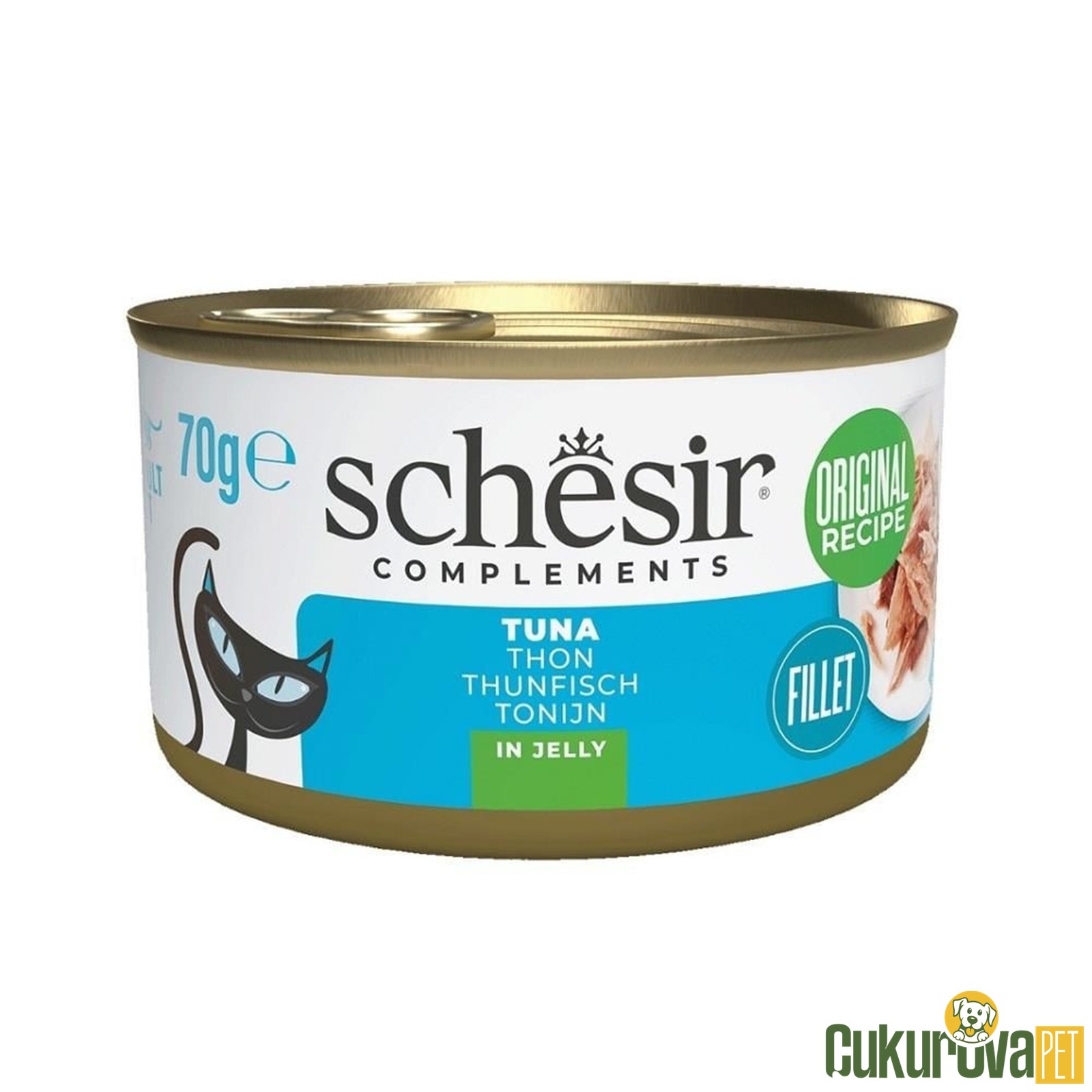 Schesir Ton Balıklı In Jelly Yetişkin Kedi Yaş Maması 70 Gr