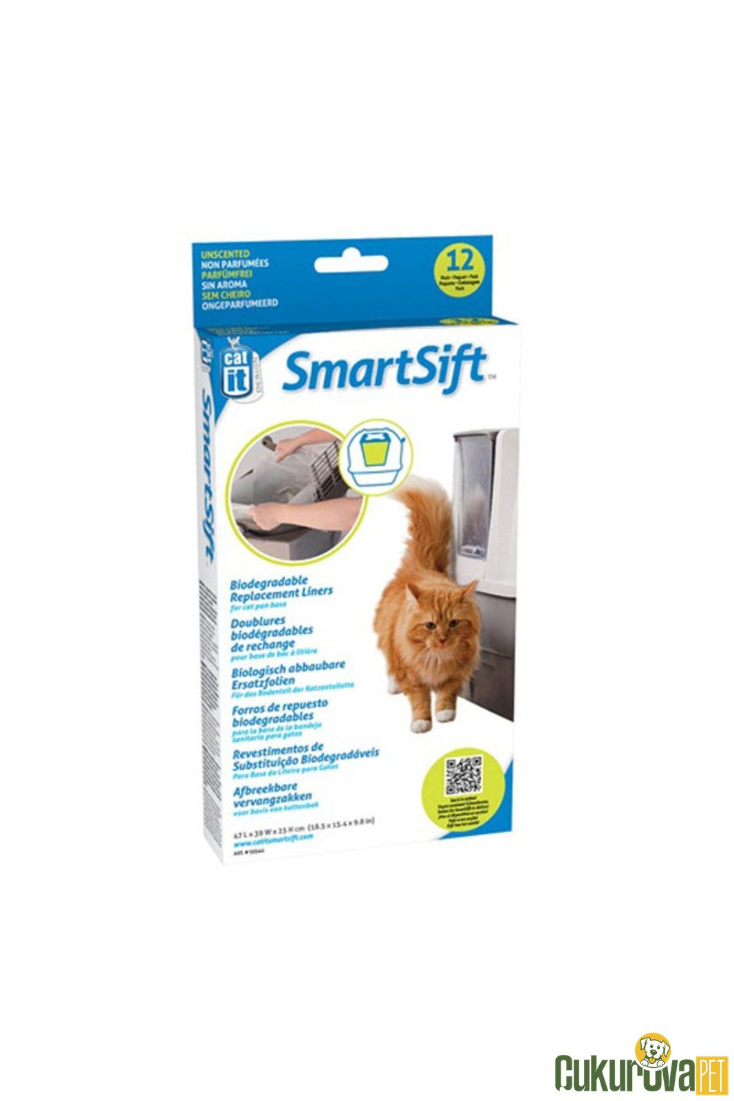 Catit SmartSift Yedek Taban Torbası 12 Adet