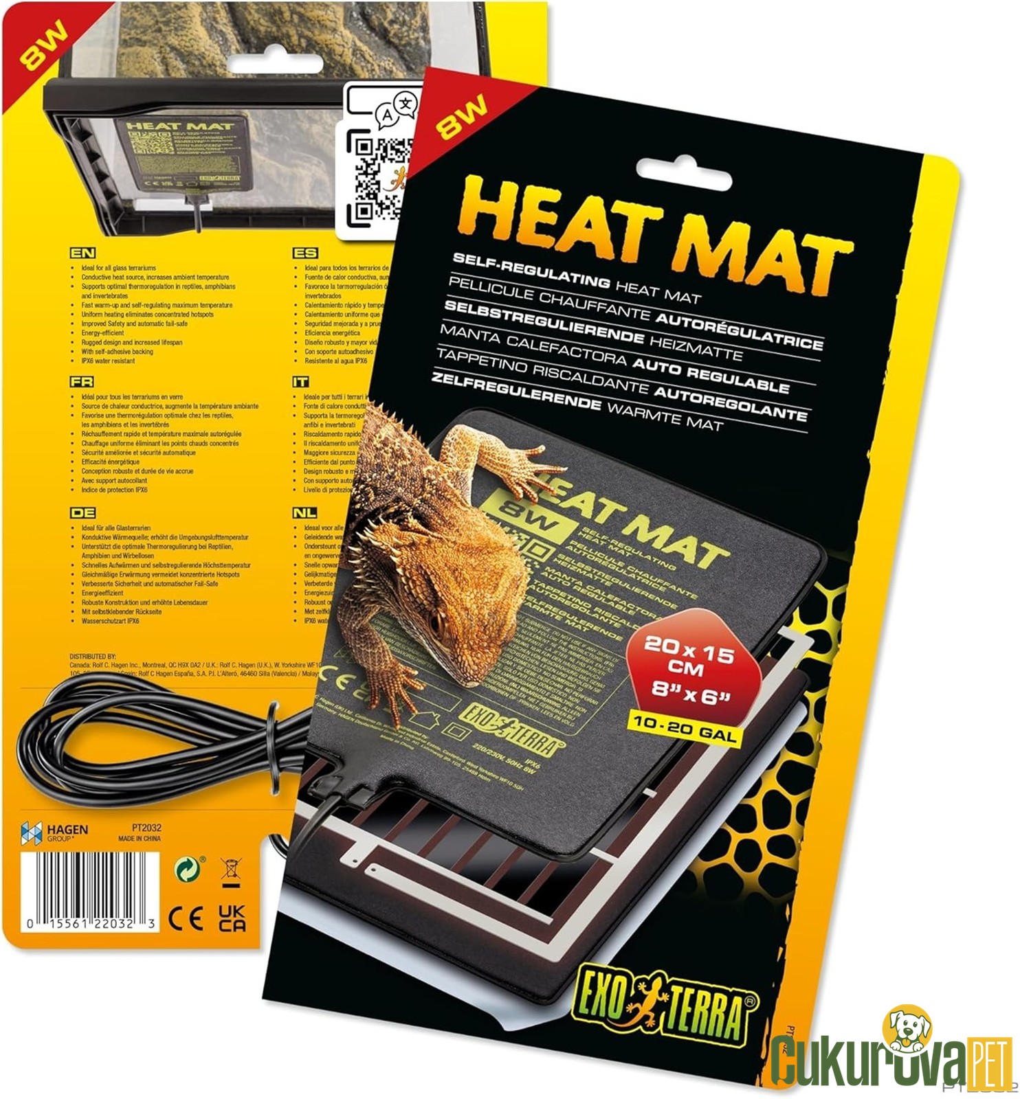 Exo Terra Isıtıcı Mat 8 W - 20 x 15 Cm