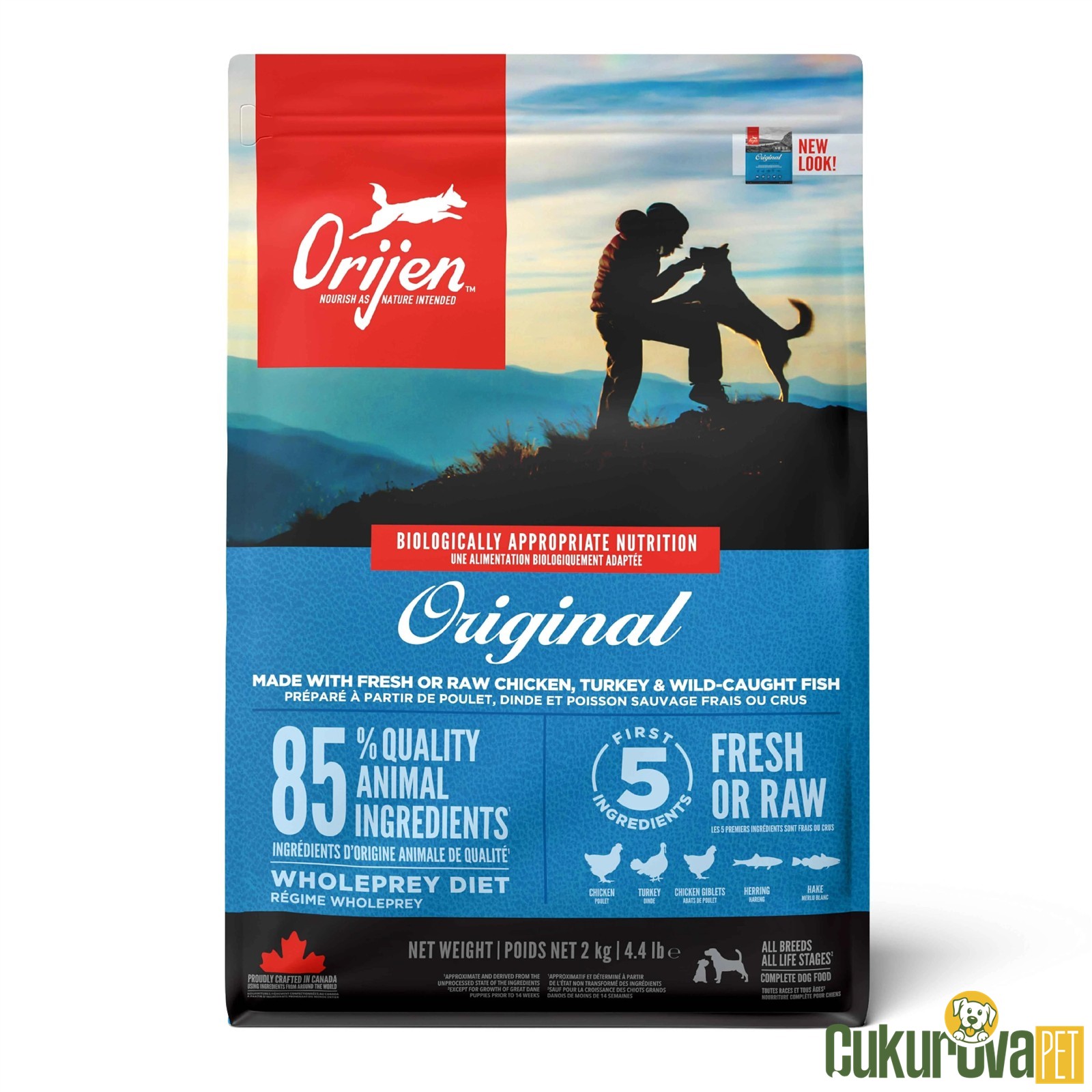 Orijen Original Tüm Yaşam Evreleri İçin Köpek Maması 2 Kg