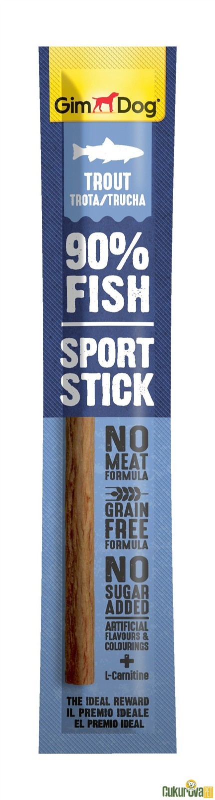 GimDog Sport Stick Fish Alabalıklı Köpek Ödül Çubuğu 12 Gr