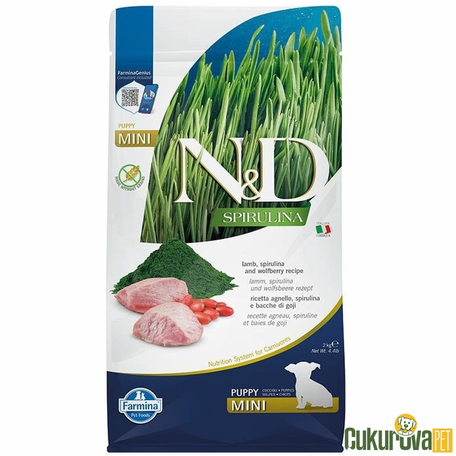 N&D Spirulina Puppy Mini Yavru Köpek Maması 2 Kg