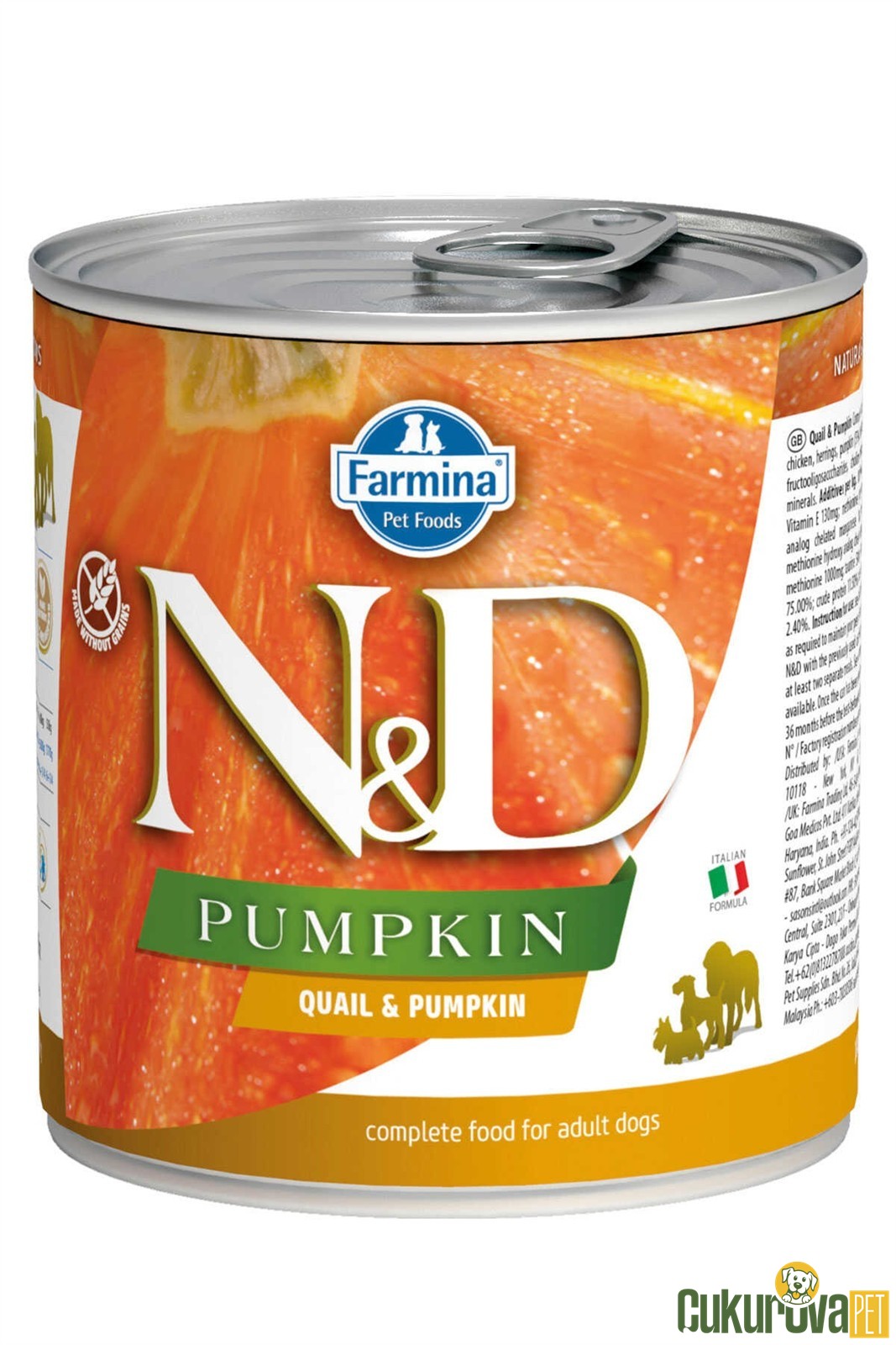 N&D Pumpkin Bıldırcınlı Ve Balkabaklı Yetişkin Köpek Yaş Maması 285 Gr