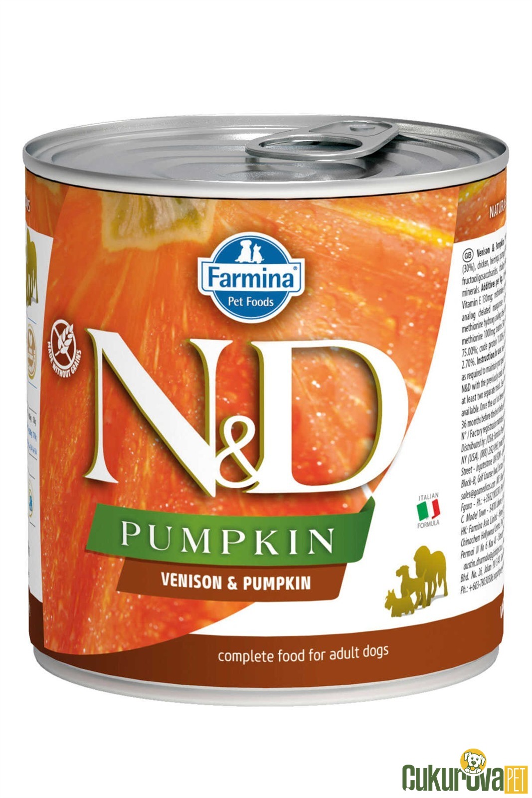 N&D Pumpkin Geyikli Ve Balkabaklı Yetişkin Köpek Yaş Maması 285 Gr