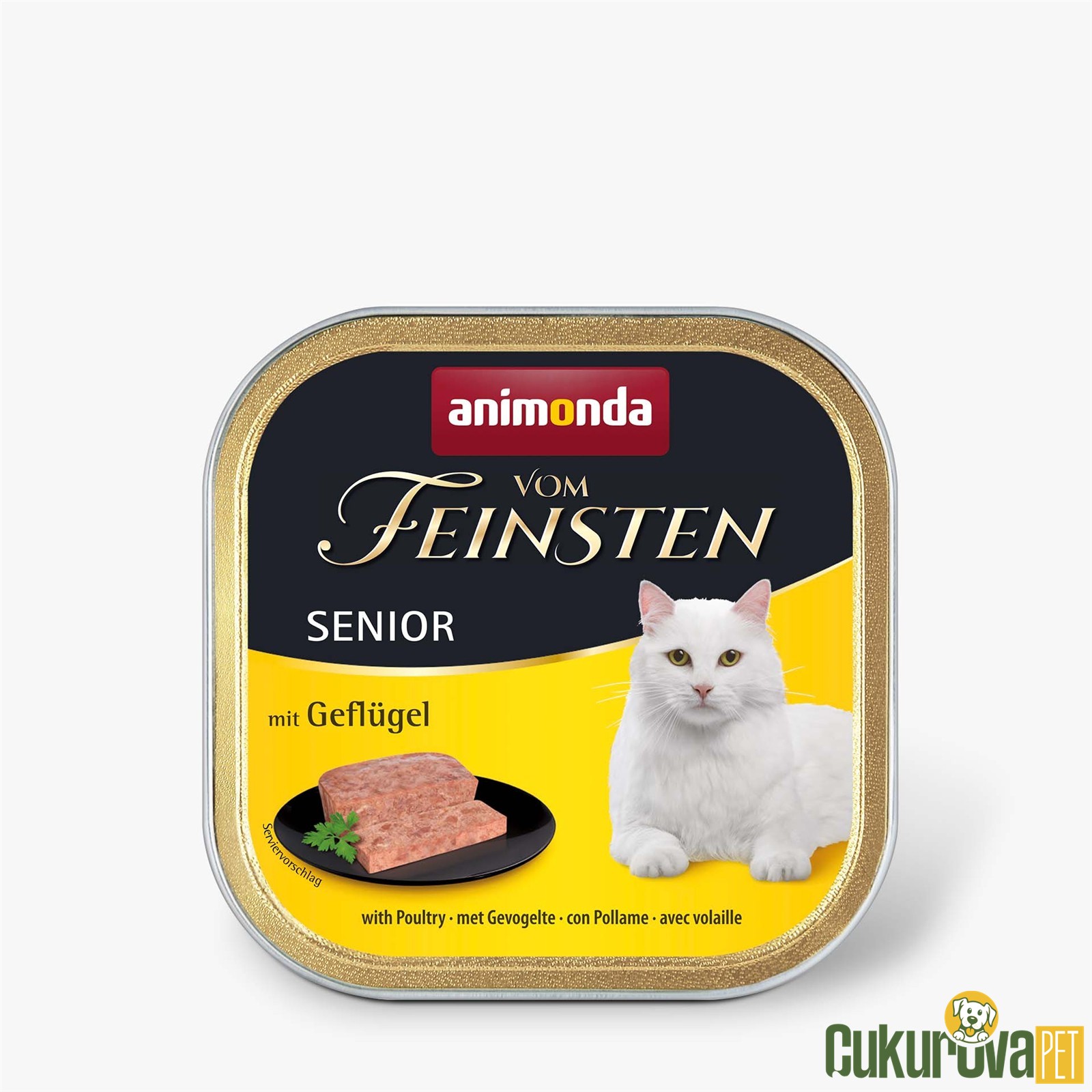 Animonda Vom Feinsten Senior Kümes Hayvanlı Yaşlı Kedi Yaş Maması 100 Gr