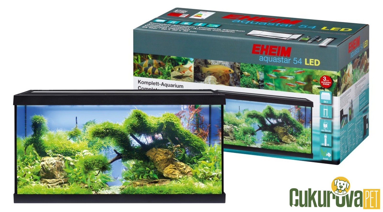 Eheim Aquastar 54 Led Akvaryum Seti 54 L