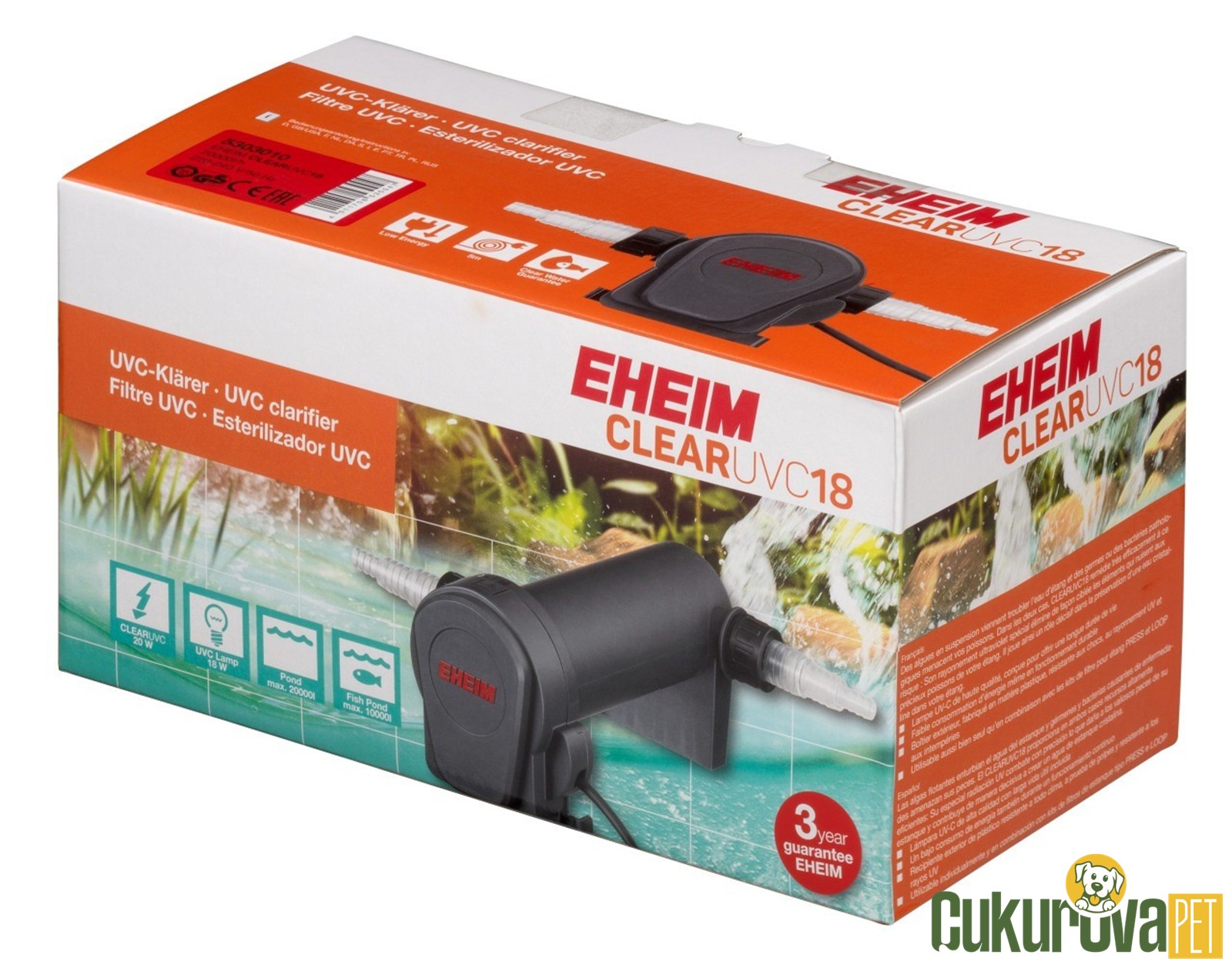 Eheim Pond Clear UVC18 Havuz Uv Filtre