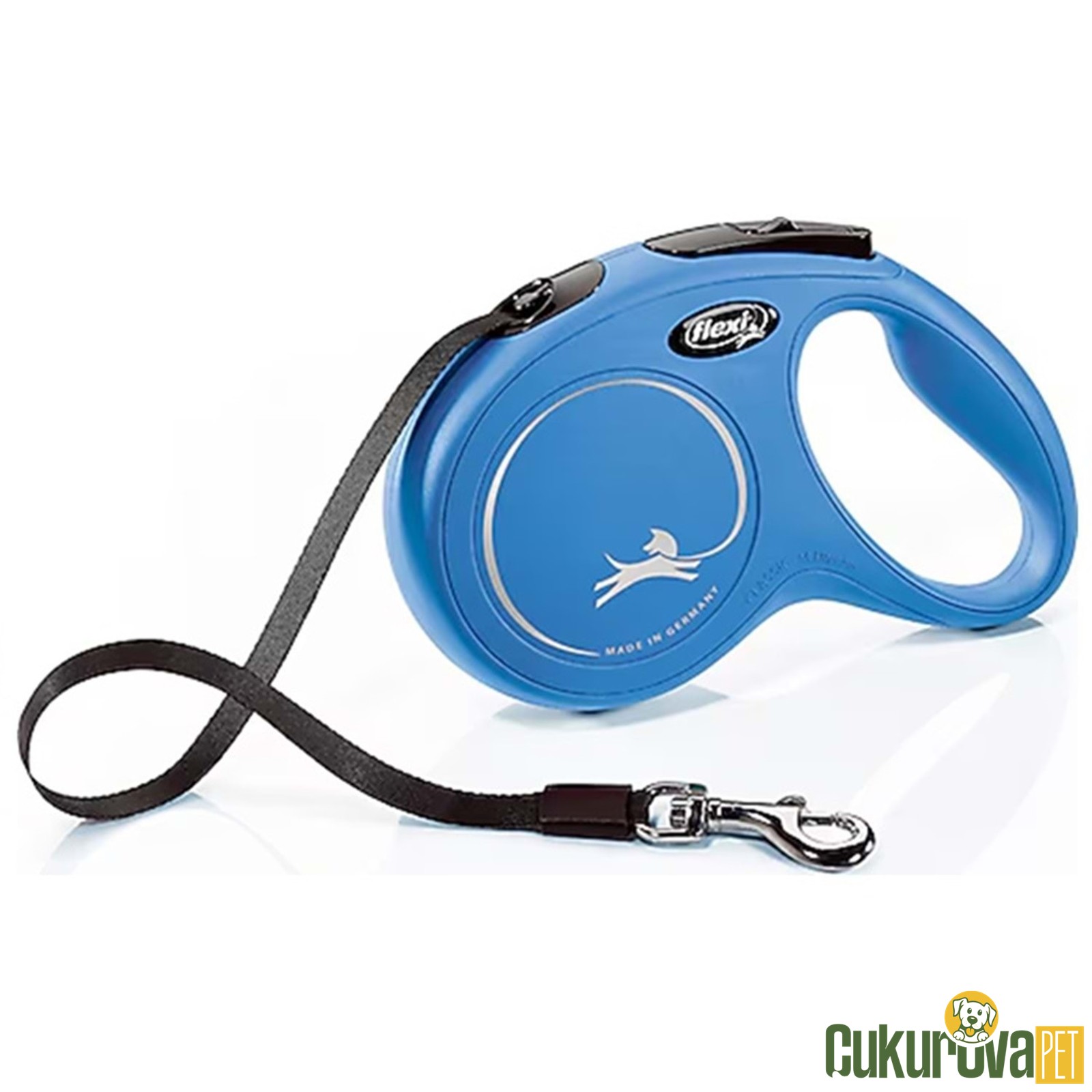 Flexi New Classic Otomatik Şerit Köpek Gezdirme Kayışı Kırmızı L - 5 M