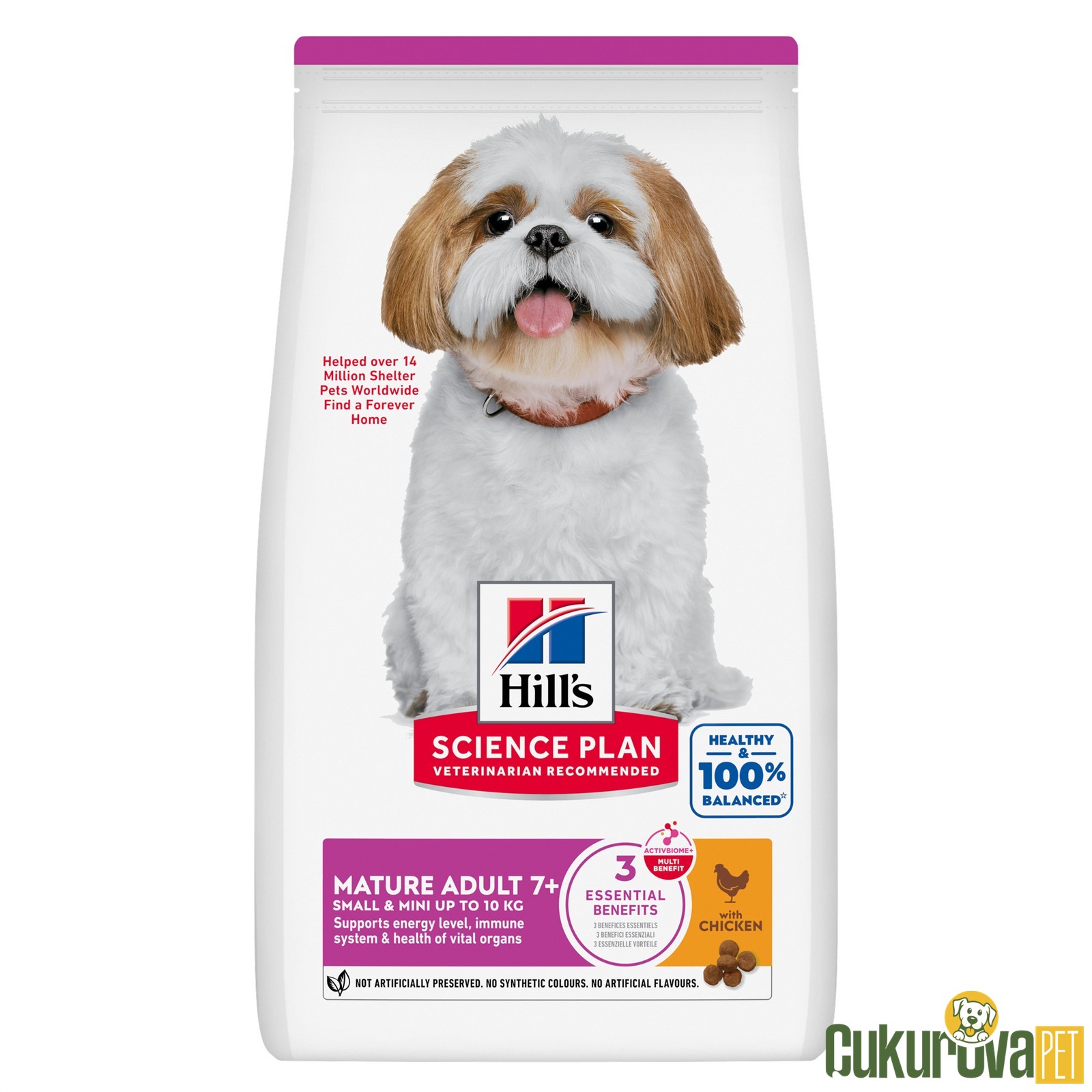 Hill's Science Plan Mature Adult 7+ Tavuklu Yaşlı Köpek Maması 1.5 Kg