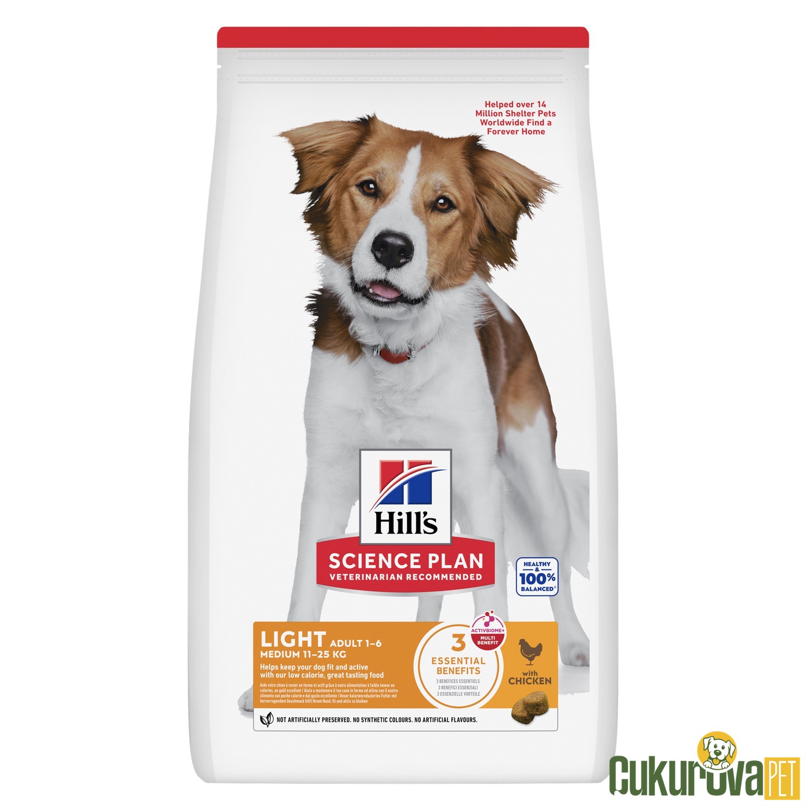 Hill's Science Plan Light Tavuklu Diyet Köpek Maması 2.5 Kg