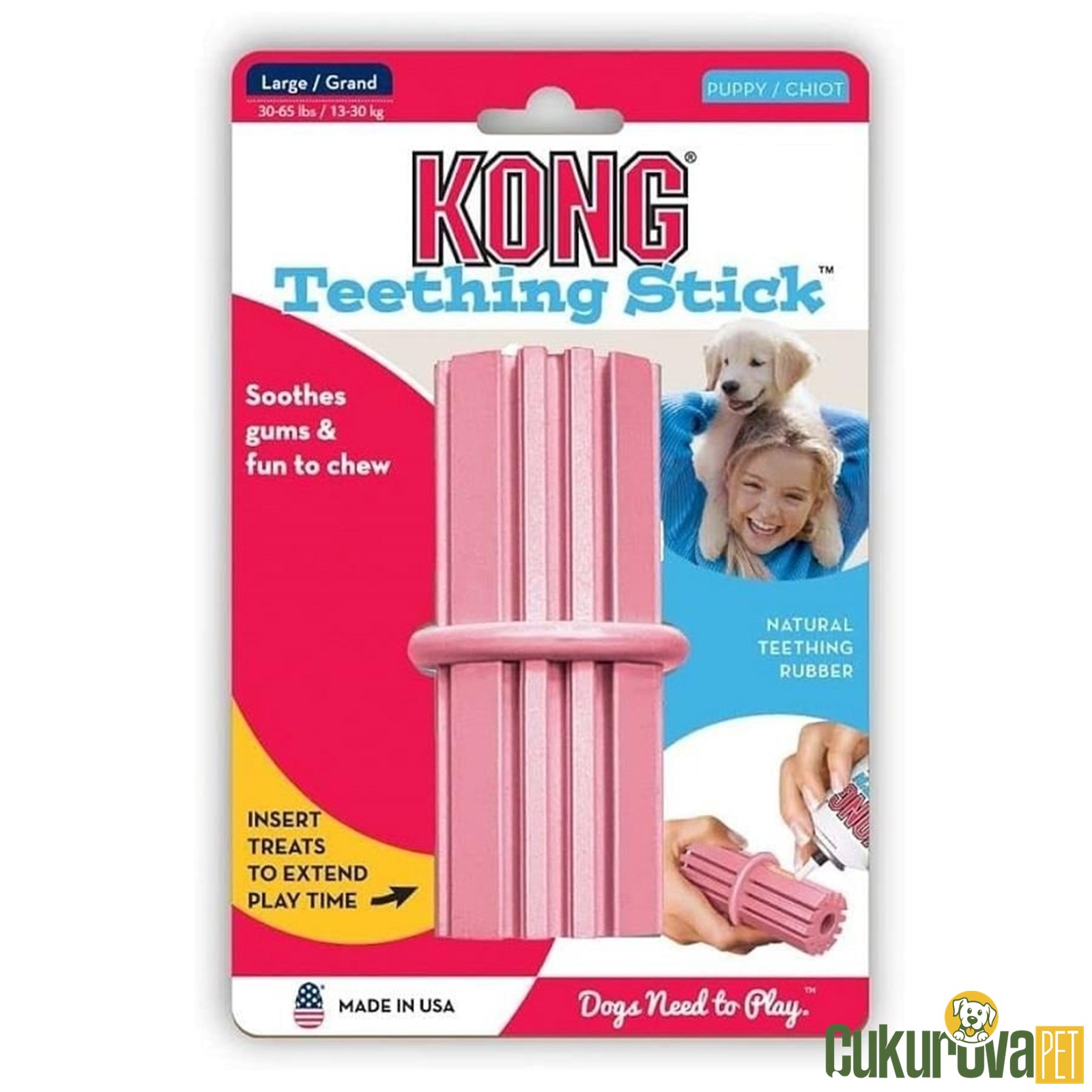 Kong Teething Stick Puppy Yavru Köpek Oyuncağı L - 12 Cm