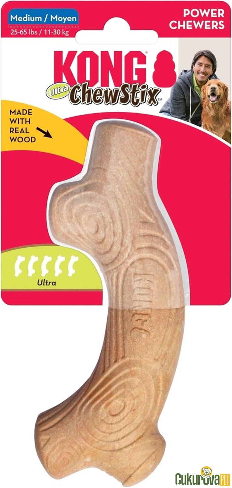 Kong ChewStix Ağaç Dalı Şeklinde Köpek Oyuncağı M - 15 Cm