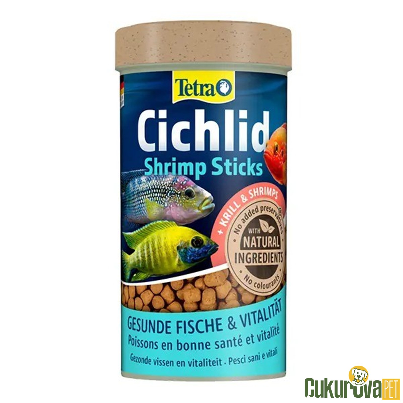 Tetra Cichlid Shrimp Stick Stick Yem 250 Ml - 85 Gr