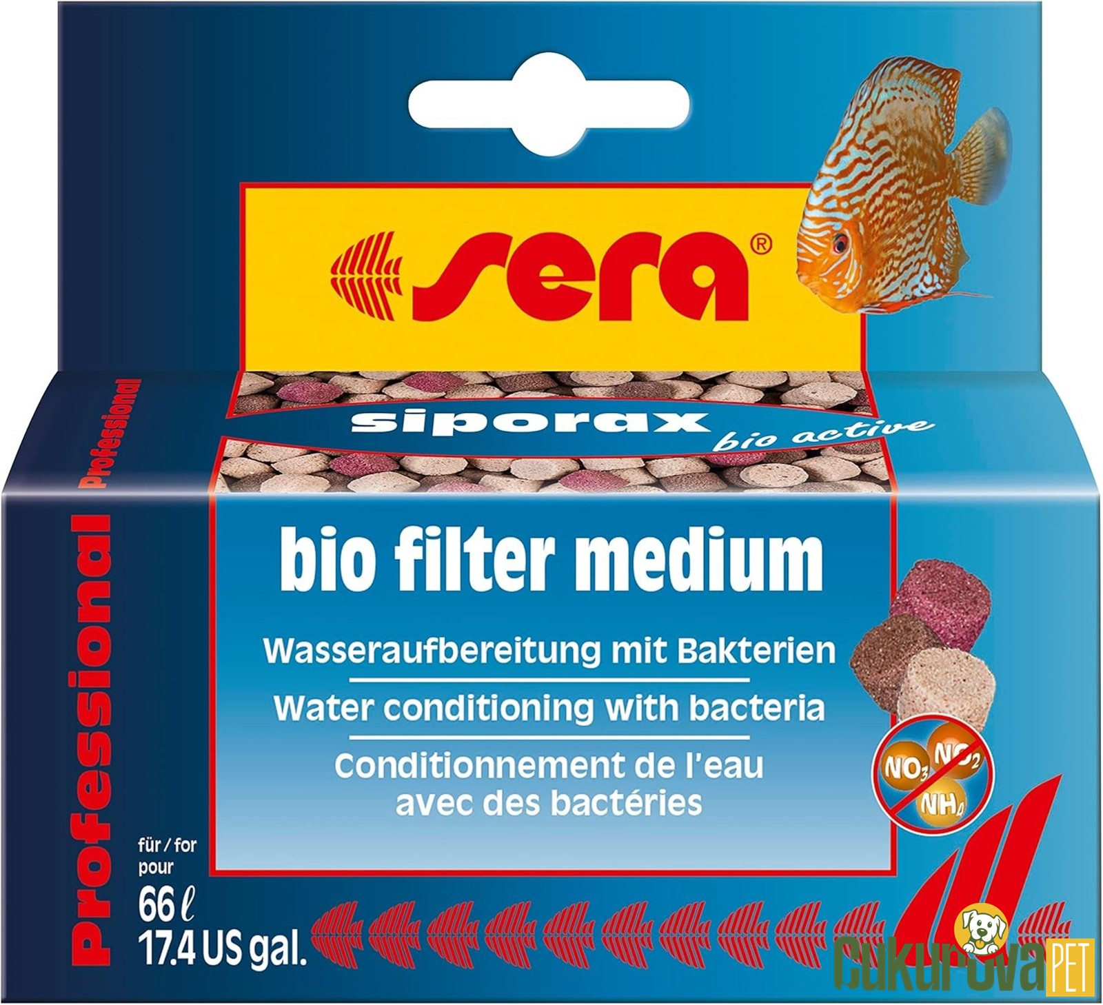 Sera Siporax Bio Active Bio Filter Medium Biyolojik Filtre Malzemesi 35 Gr