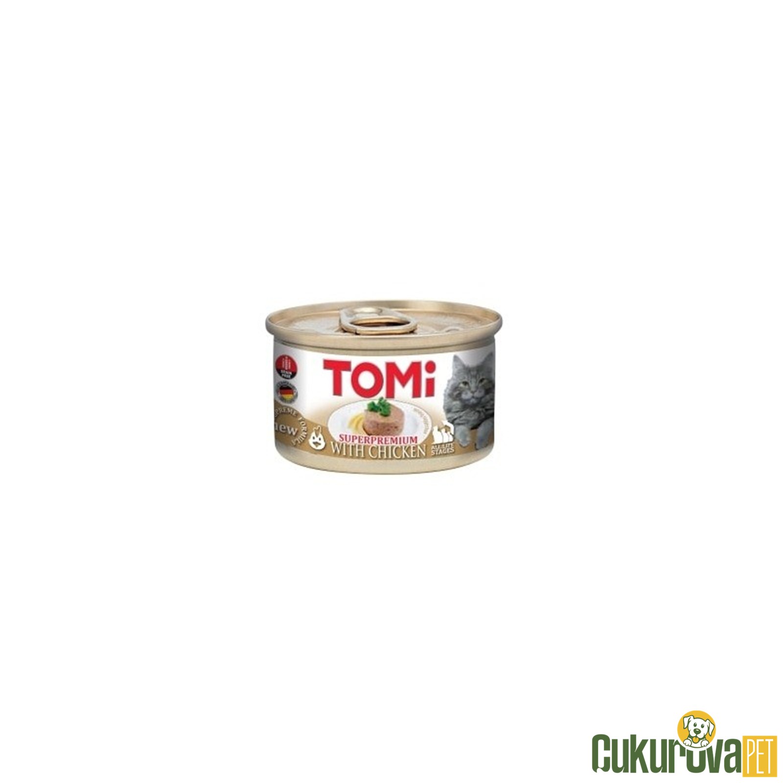 Tomi Tavuklu Yetişkin Kedi Yaş Maması 85 Gr
