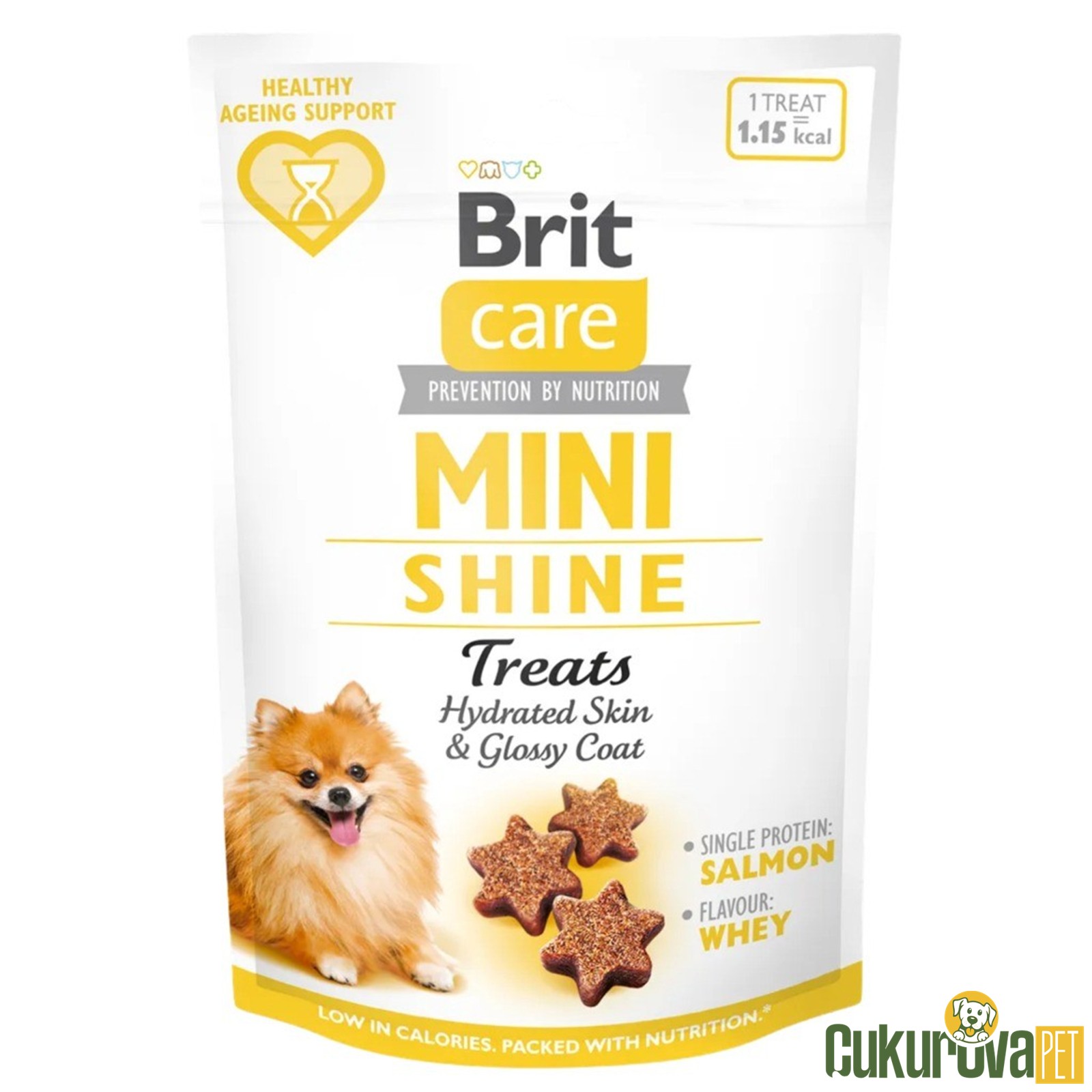 Brit Care Mini Shine Somonlu Yarı Nemli Köpek Ödül Maması 50 Gr