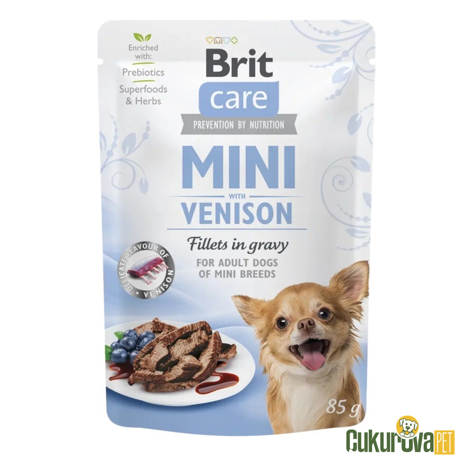 Brit Care Mini Geyikli Soslu Yetişkin Köpek Yaş Maması 85 Gr