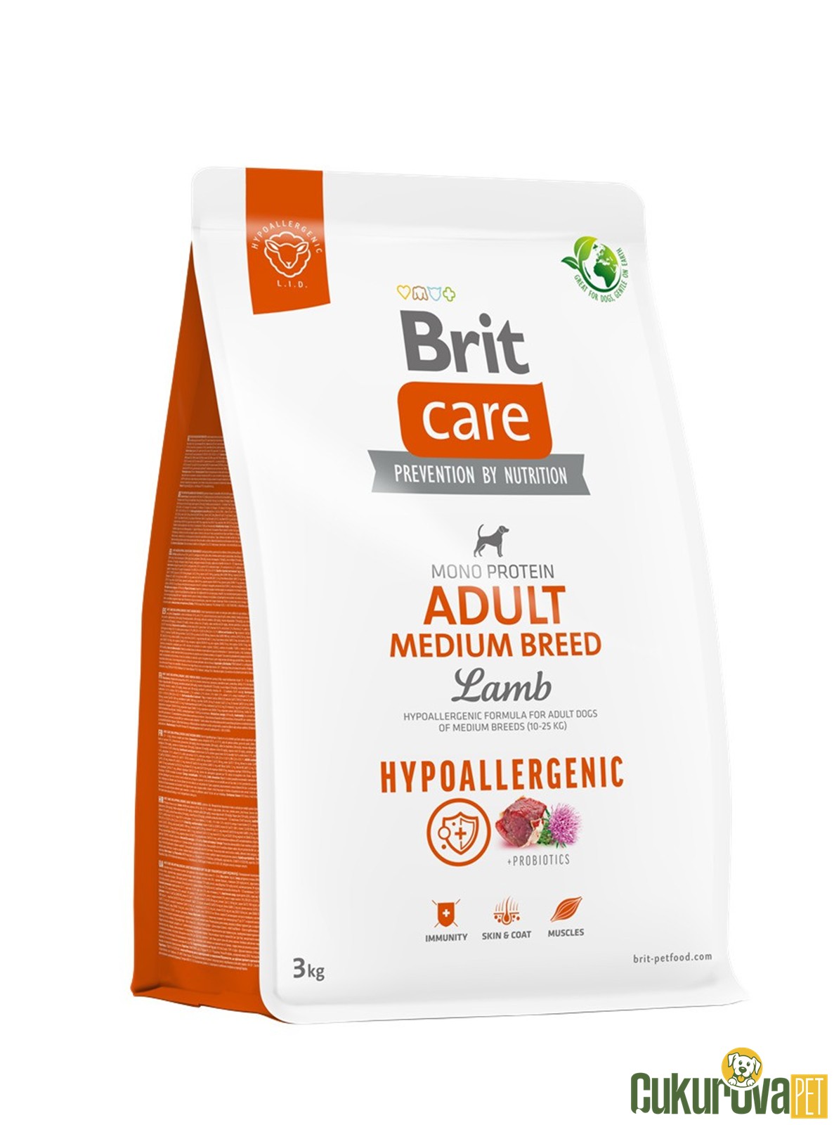 Brit Care Adult Medium Breed Kuzu Etli Yetişkin Köpek Maması 3 Kg