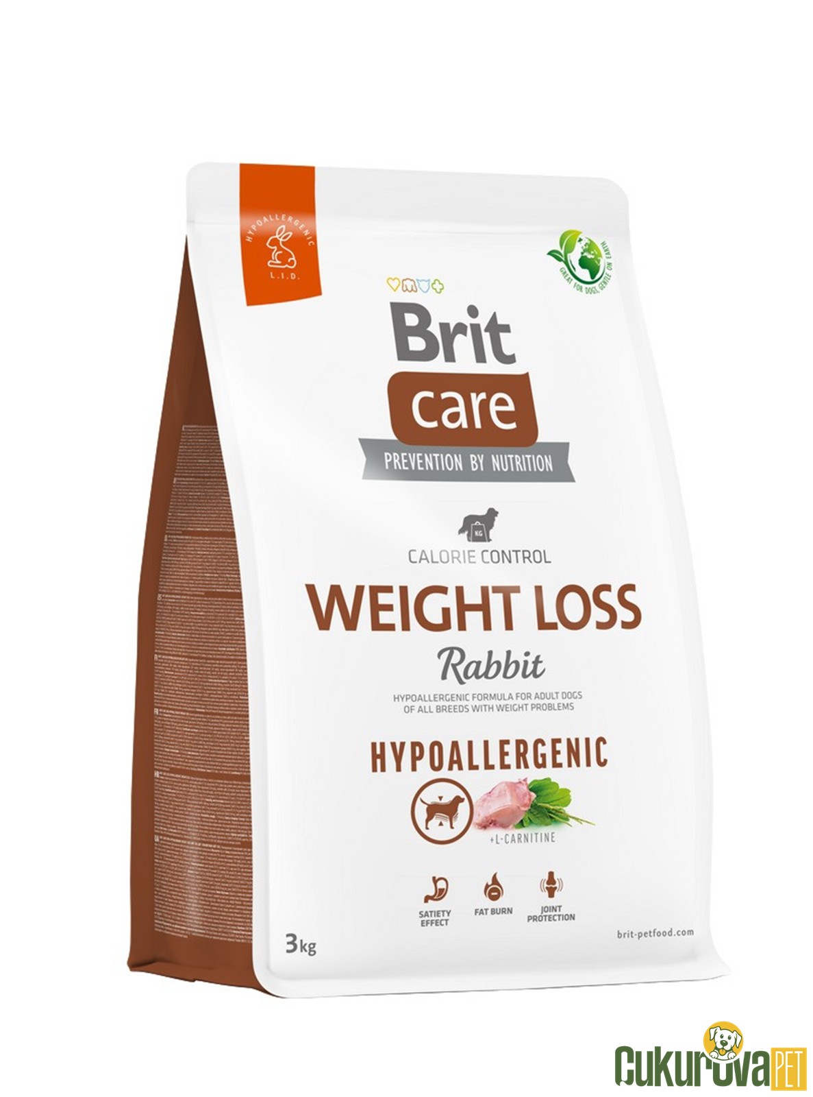 Brit Care Weight Loss Hypoallergenic Tavşanlı Yetişkin Köpek Maması 3 Kg